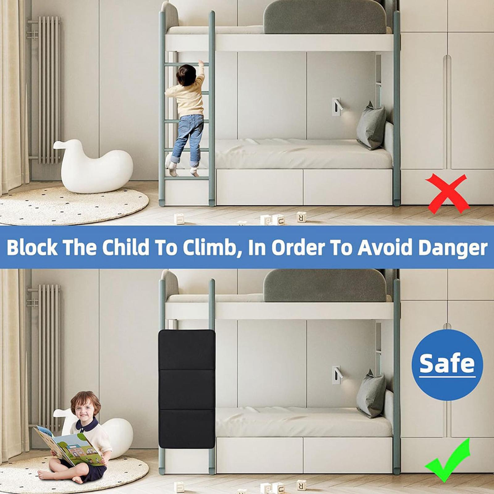 Bunk Bed Ladder Cover Prevent Climbing Ladder for Gymnasiums Regular Ladders
