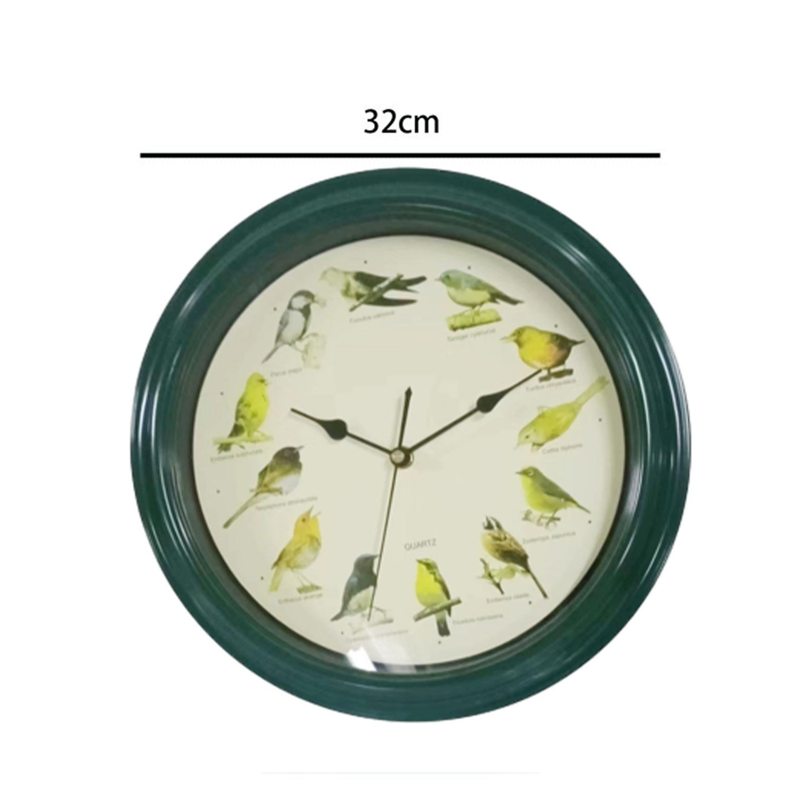 Singing Bird Wall Clock Modern Melody Clock for Dining Room Farmhouse Office