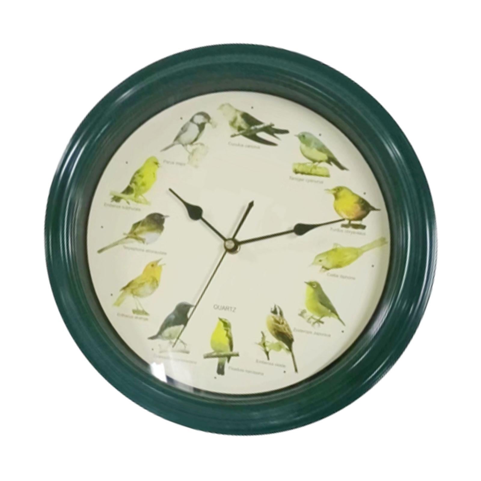 Singing Bird Wall Clock Modern Melody Clock for Dining Room Farmhouse Office