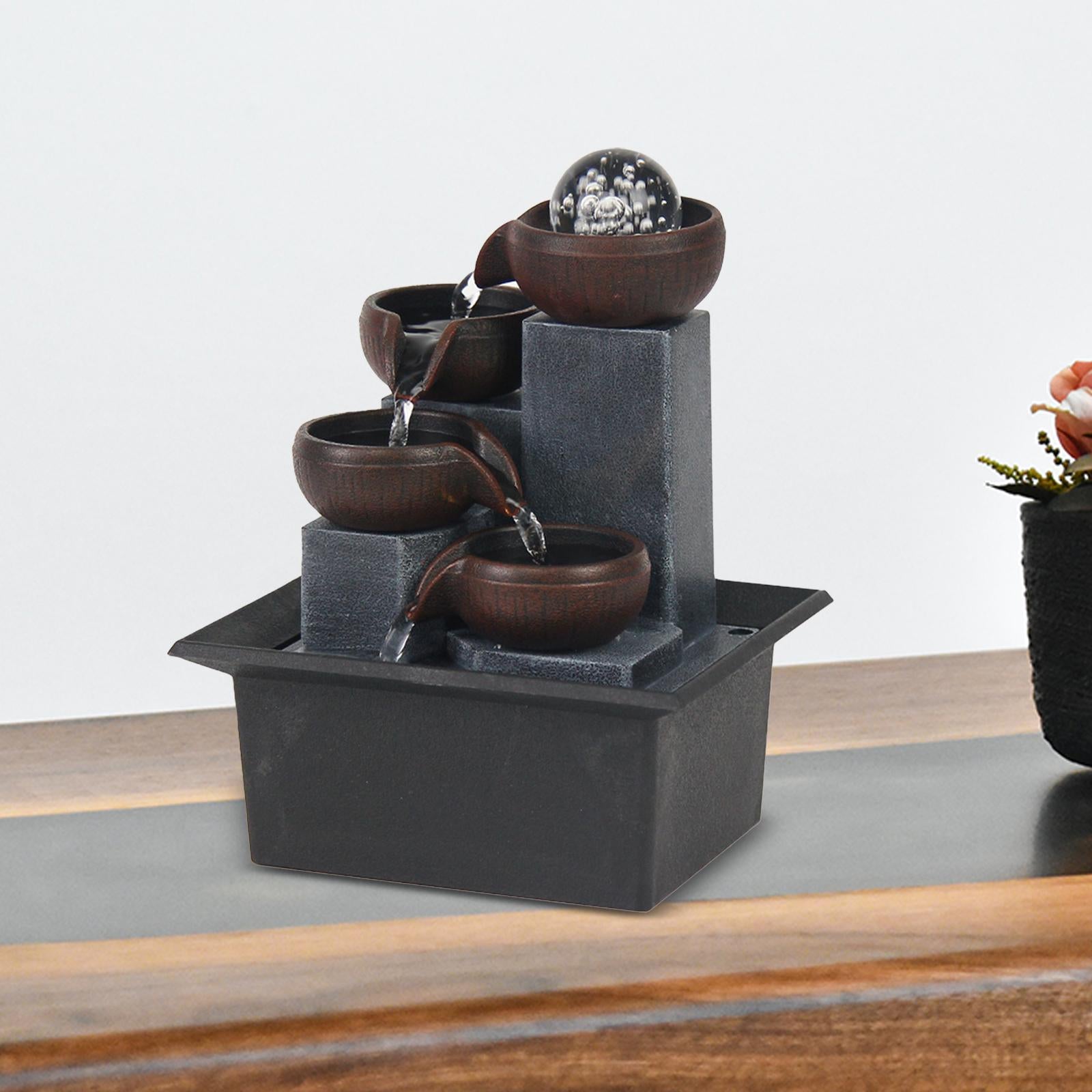 Tabletop Fountain Housewarming Meditation Desktop Indoor Waterfall Fountains