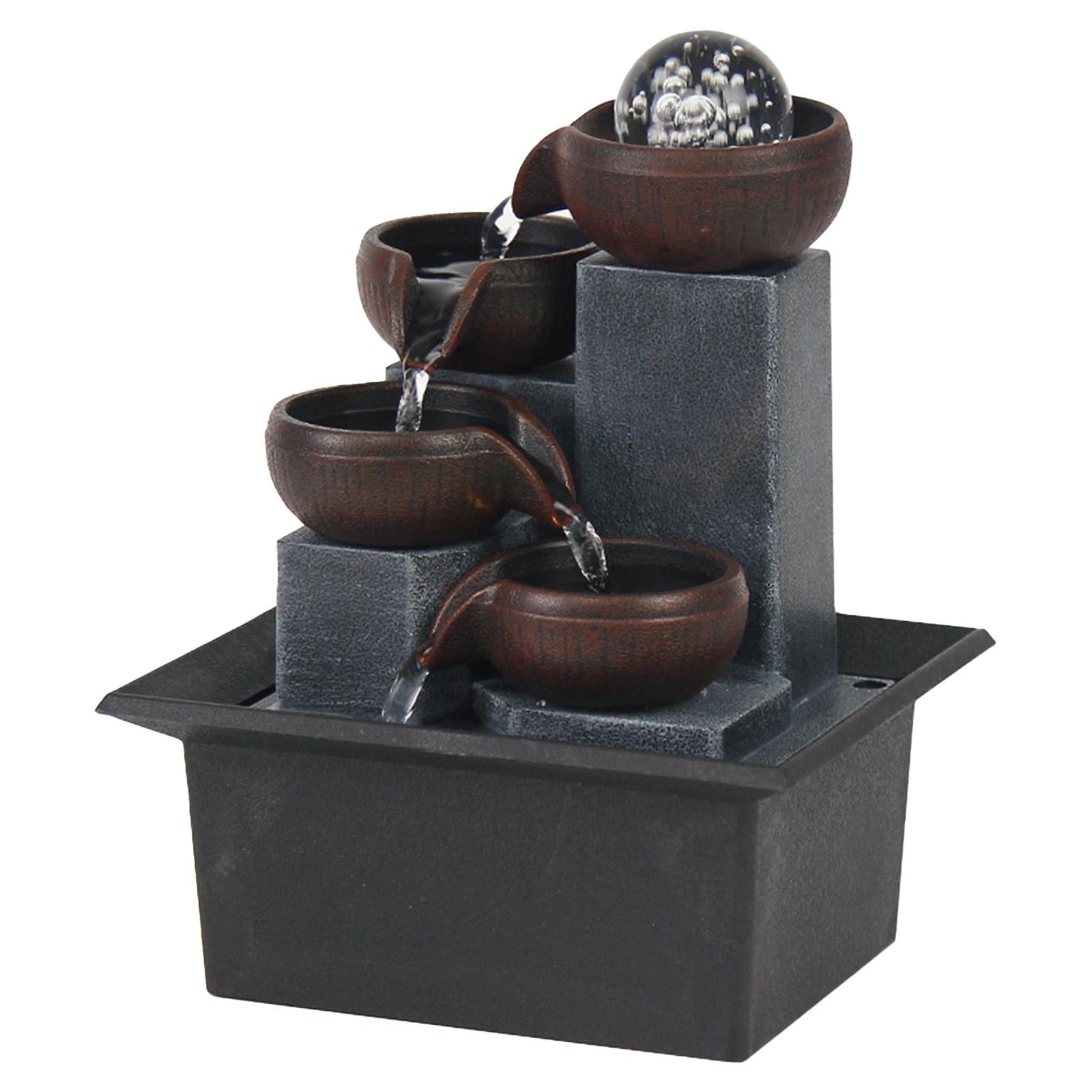 Tabletop Fountain Yoga Meditation Relaxing Bedroom Indoor Waterfall Fountain