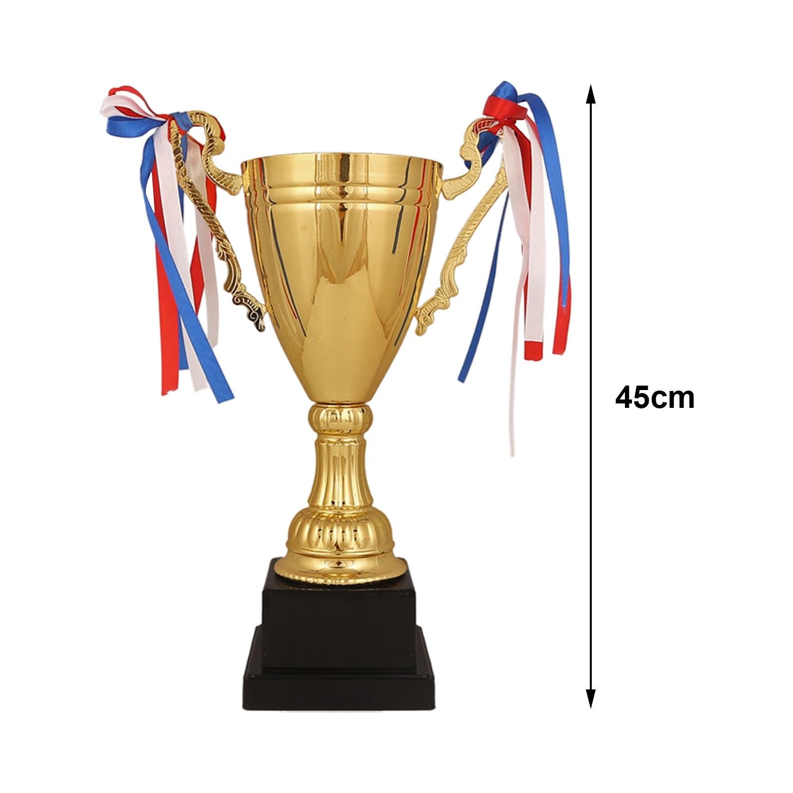 Trophy Cup Metal Winner Trophies for Competition Rewarding Kids Party 45cm