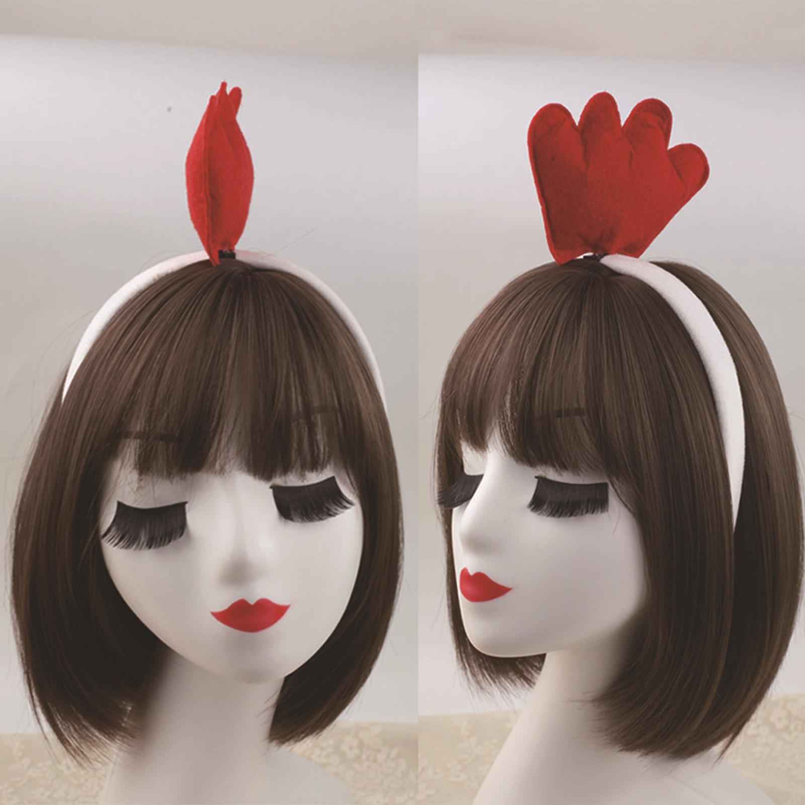 Chicken Animal Costume Cute Easter Chicken Head Hoop Set for Holiday Cosplay 5 piece
