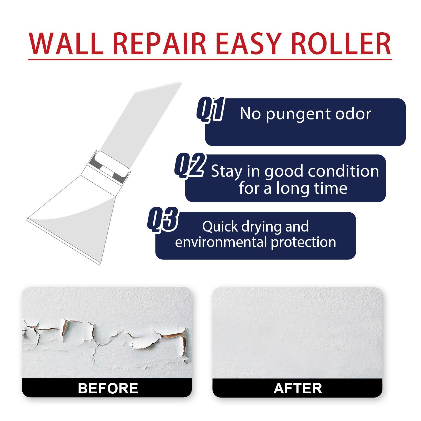 Wall Repair Paste Wall Spackle for Wood Scratch Repair Graffiti Plaster Dent