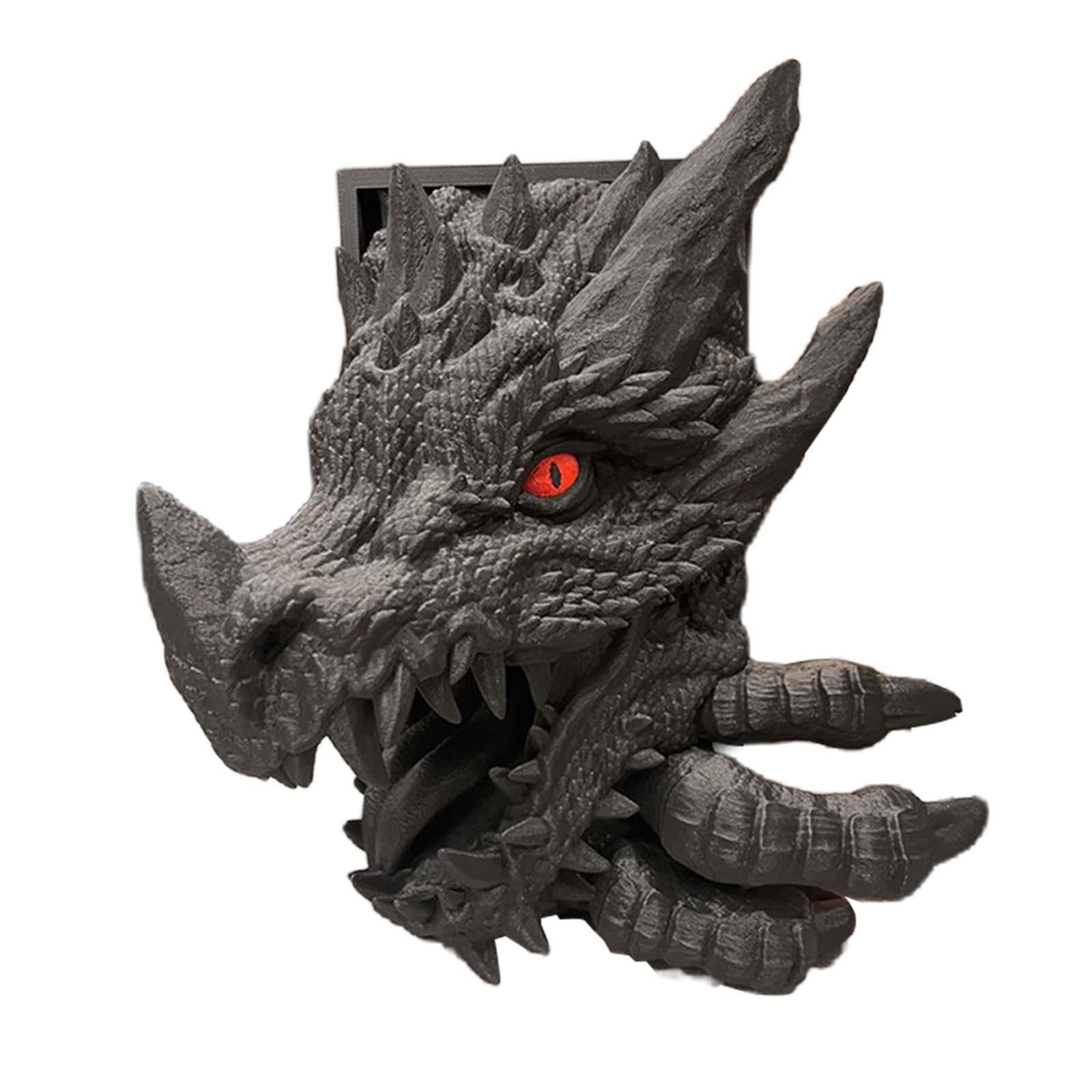 Dragon Statue Bookend Creative Desktop Ornament for Bookshelf Office Shelves