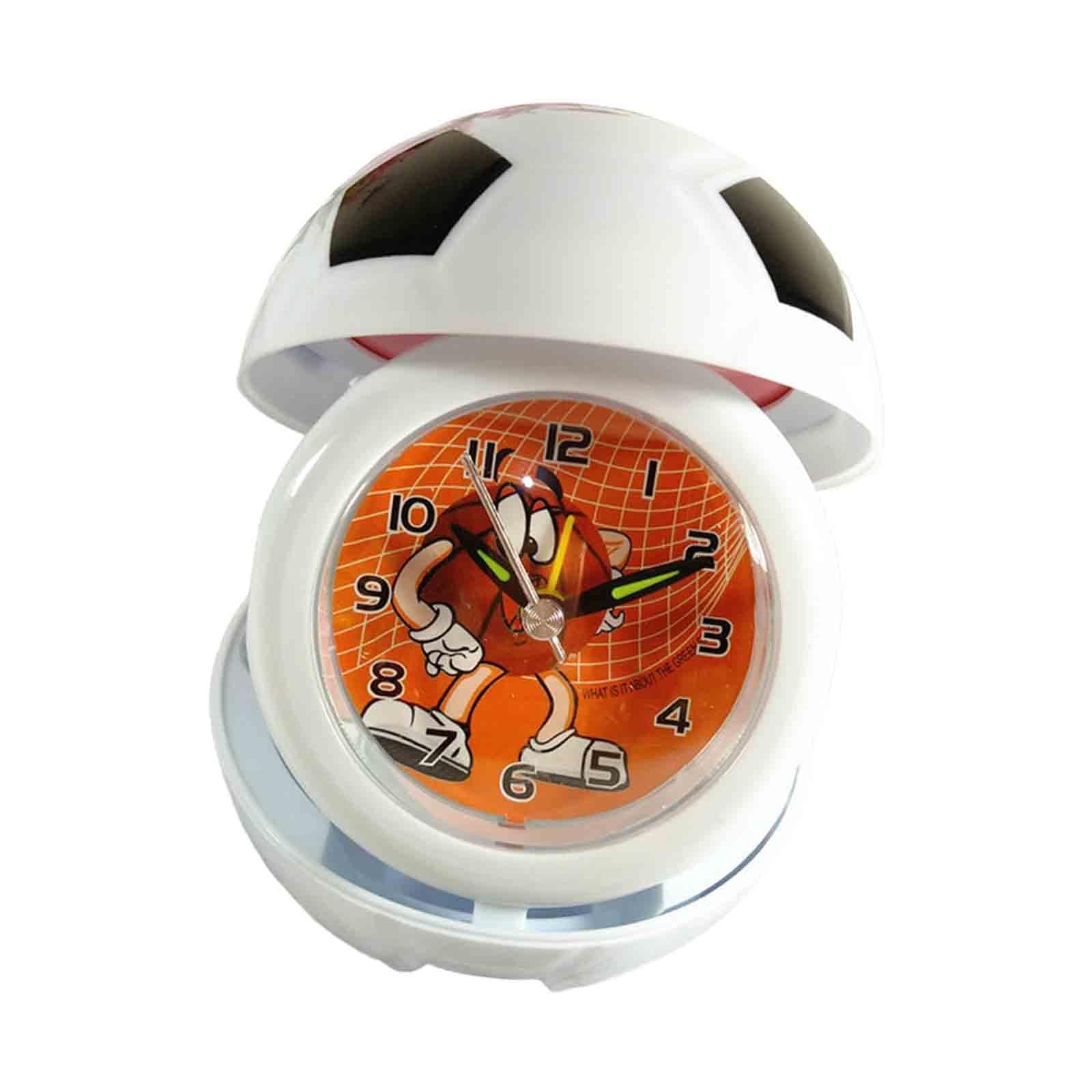 Table Clock Farmhouse Clock Mantel Clock for Bookshelf Bedside Tables Office White