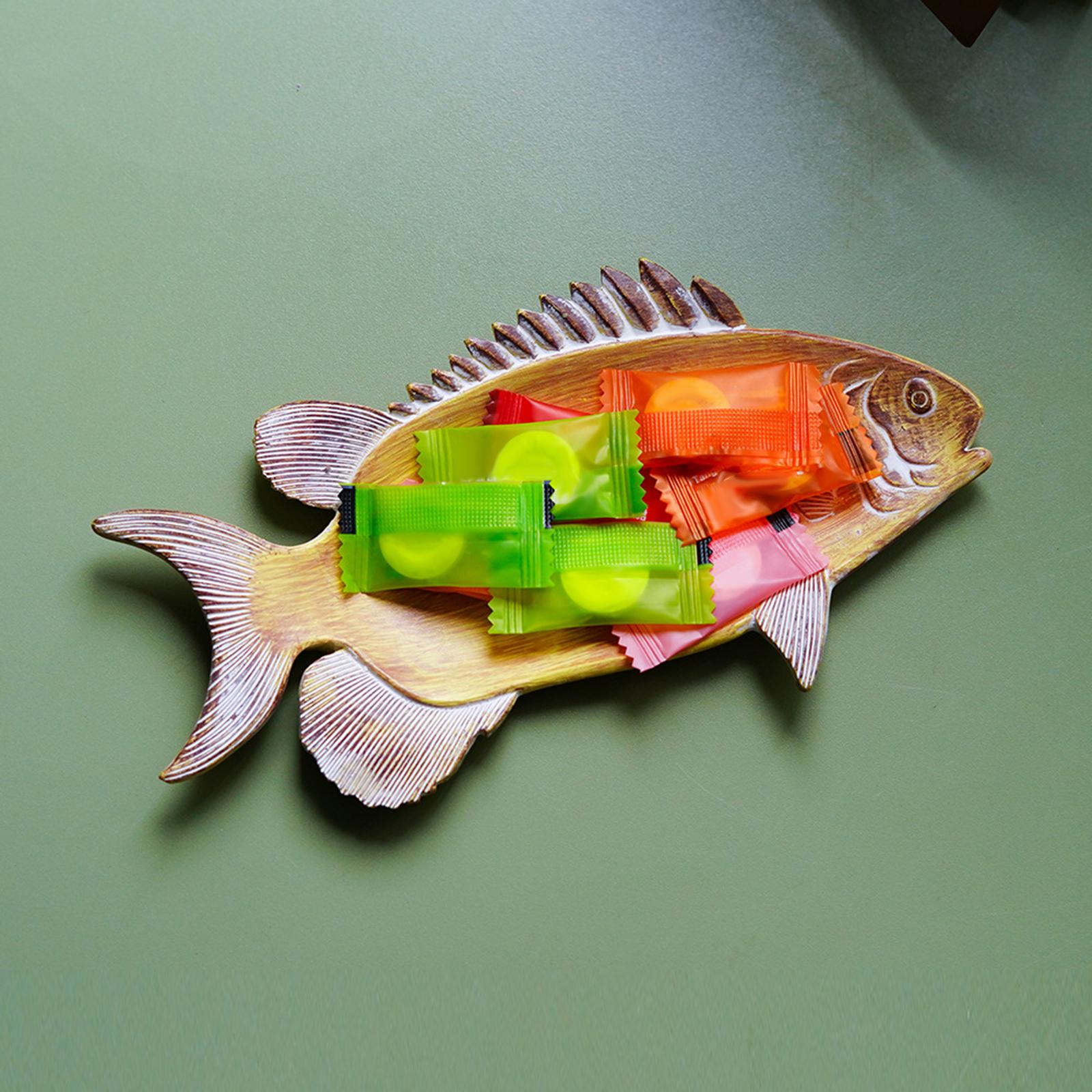Candy Bowl Fish Decoration Jewelry Ring Dish for Bathroom Bedroom Home Decor