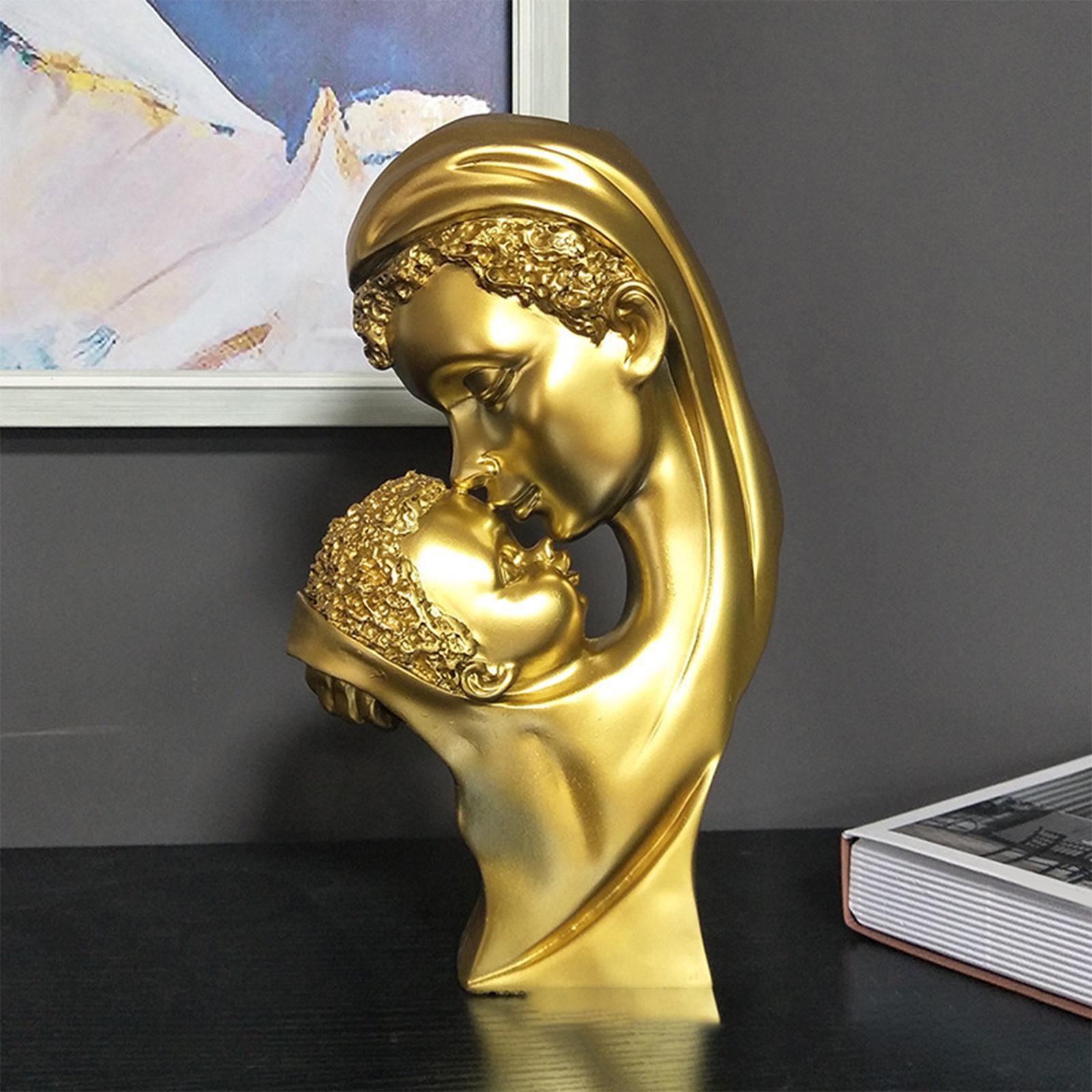Son Mother Love Bust Decor Collectible Gift for Tabletop Living Room Bedroom
