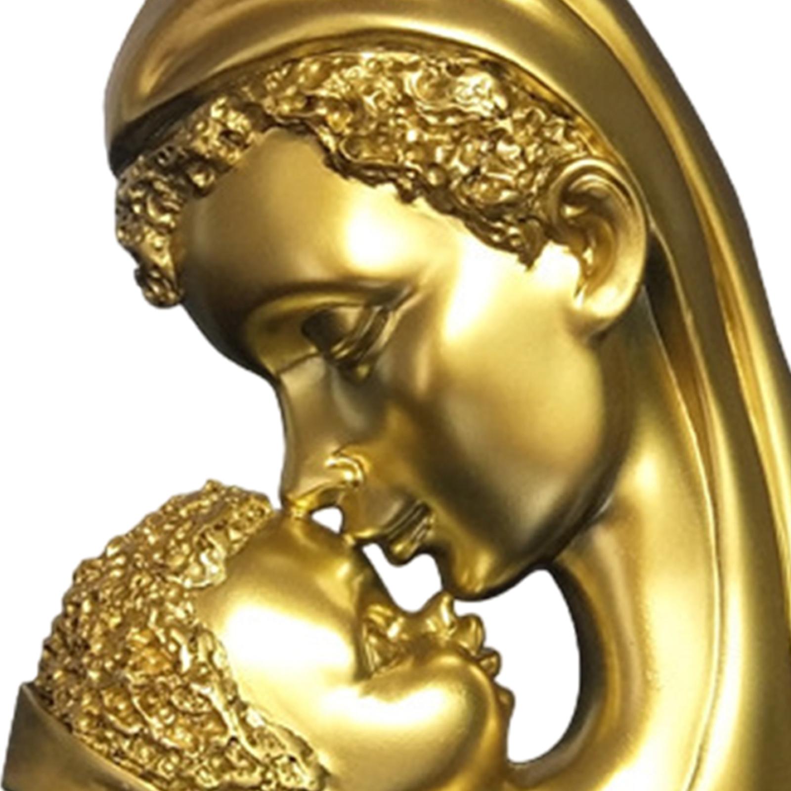 Son Mother Love Bust Decor Collectible Gift for Tabletop Living Room Bedroom