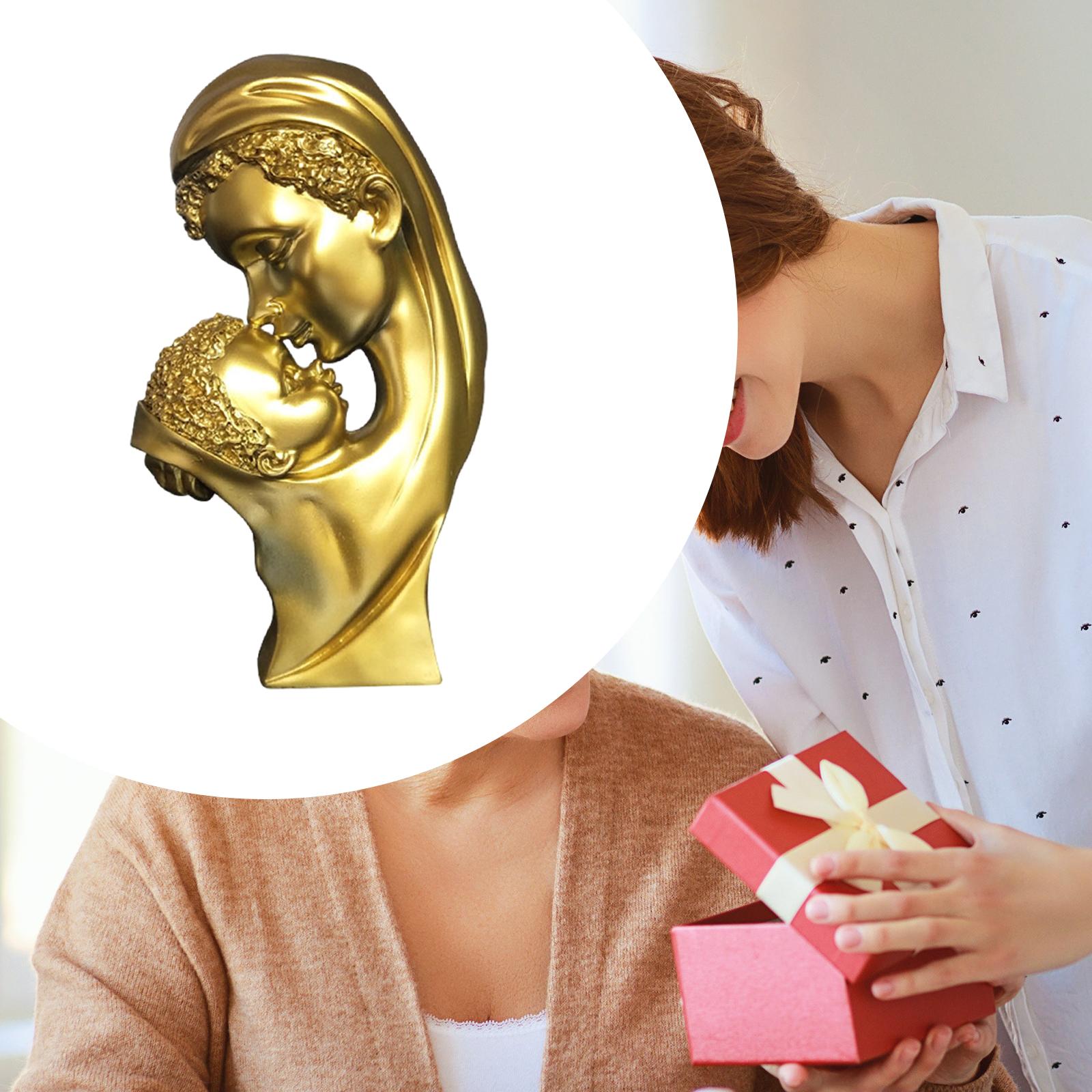 Son Mother Love Bust Decor Collectible Gift for Tabletop Living Room Bedroom