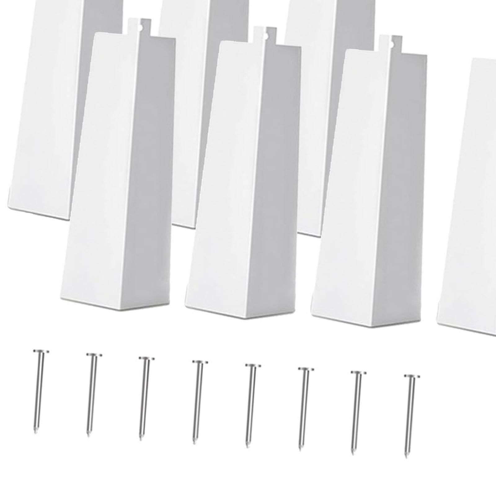 8 Pieces Outside Siding Corner Caps Metal Corner Guards Aluminum Siding Corner