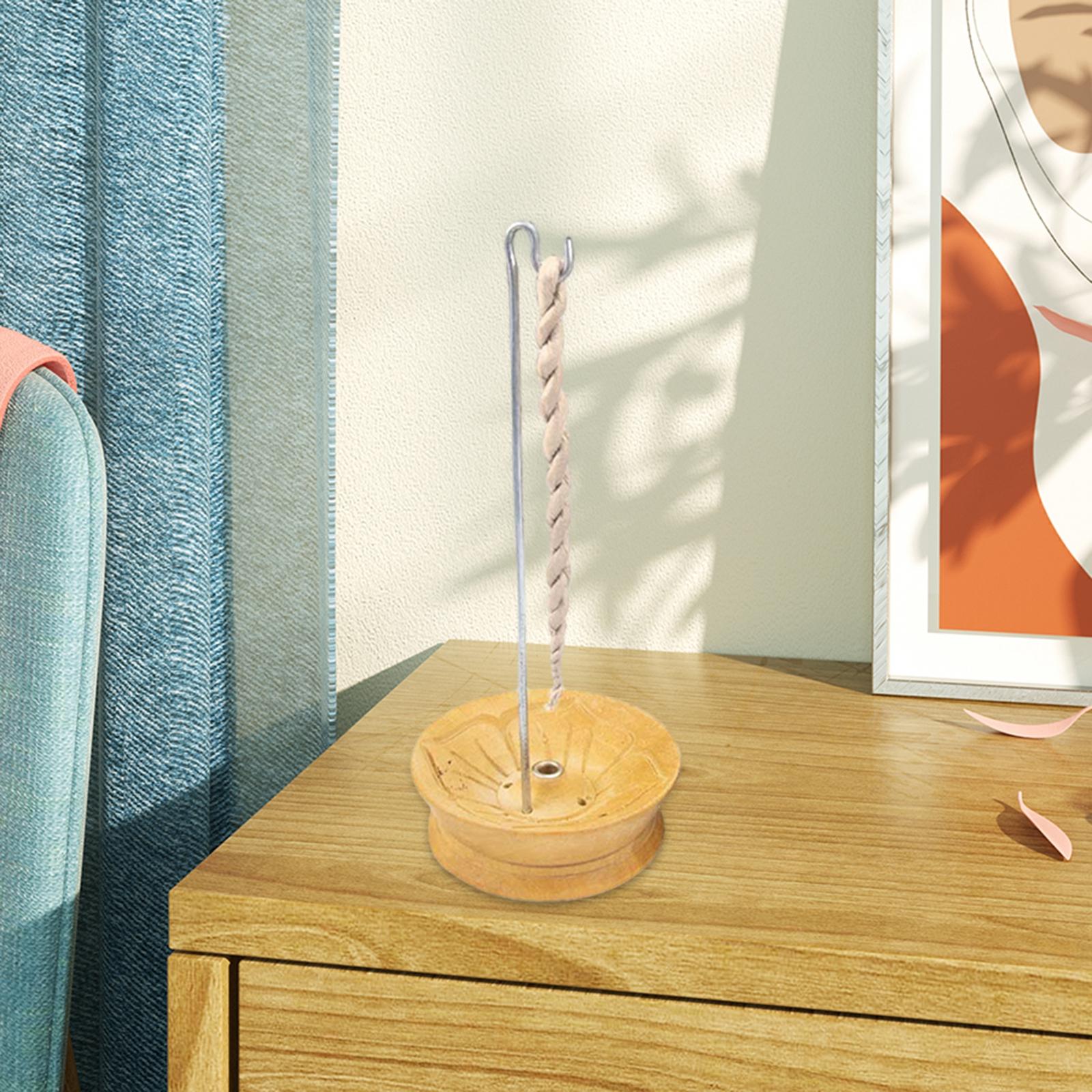 Incense Rope Holder Ash Catcher Modern Ornament for Bedroom Relaxation Table