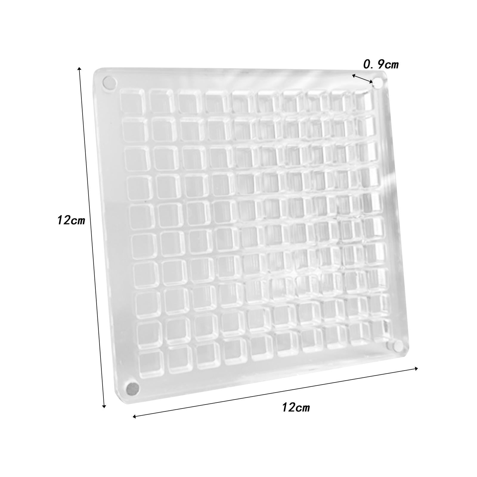 Acrylic Seashell Display Box Clear Small Craft Organizers Container for Nail