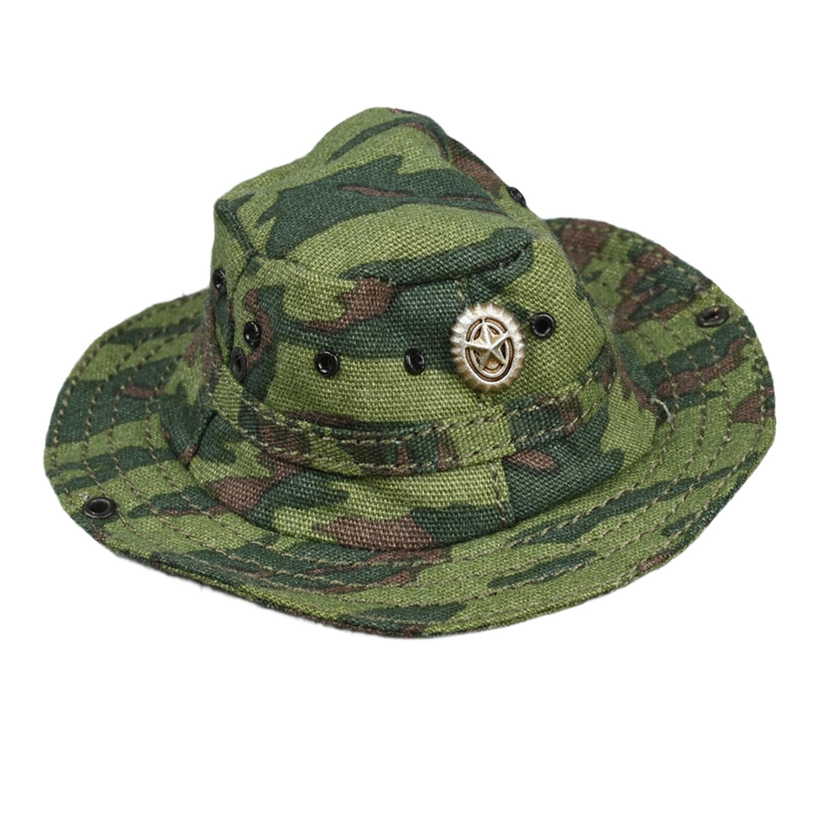 1:6 Soldier Green Hat Model Length 6cm for 12inch Soldier Figures