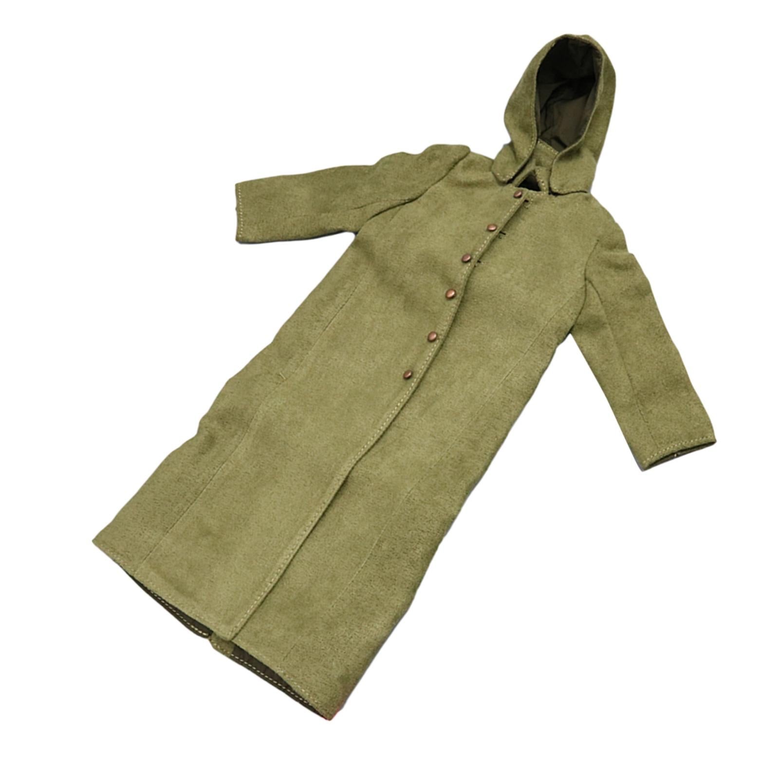 1:6 Scale Soldier Coat with Hat Model Accessory for 12'' Male Action Figures