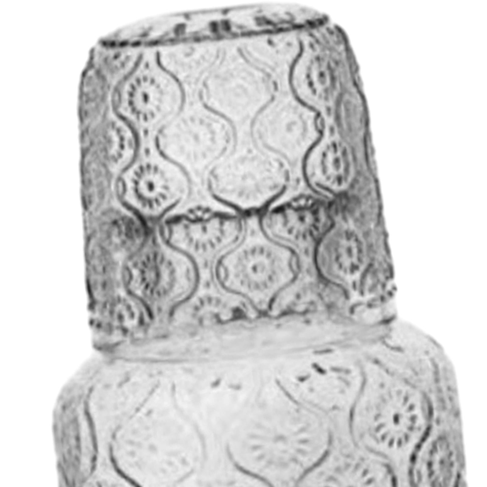 Bedside Water Carafe and Glass Set Carved Pattern for Home Decoration Sturdy