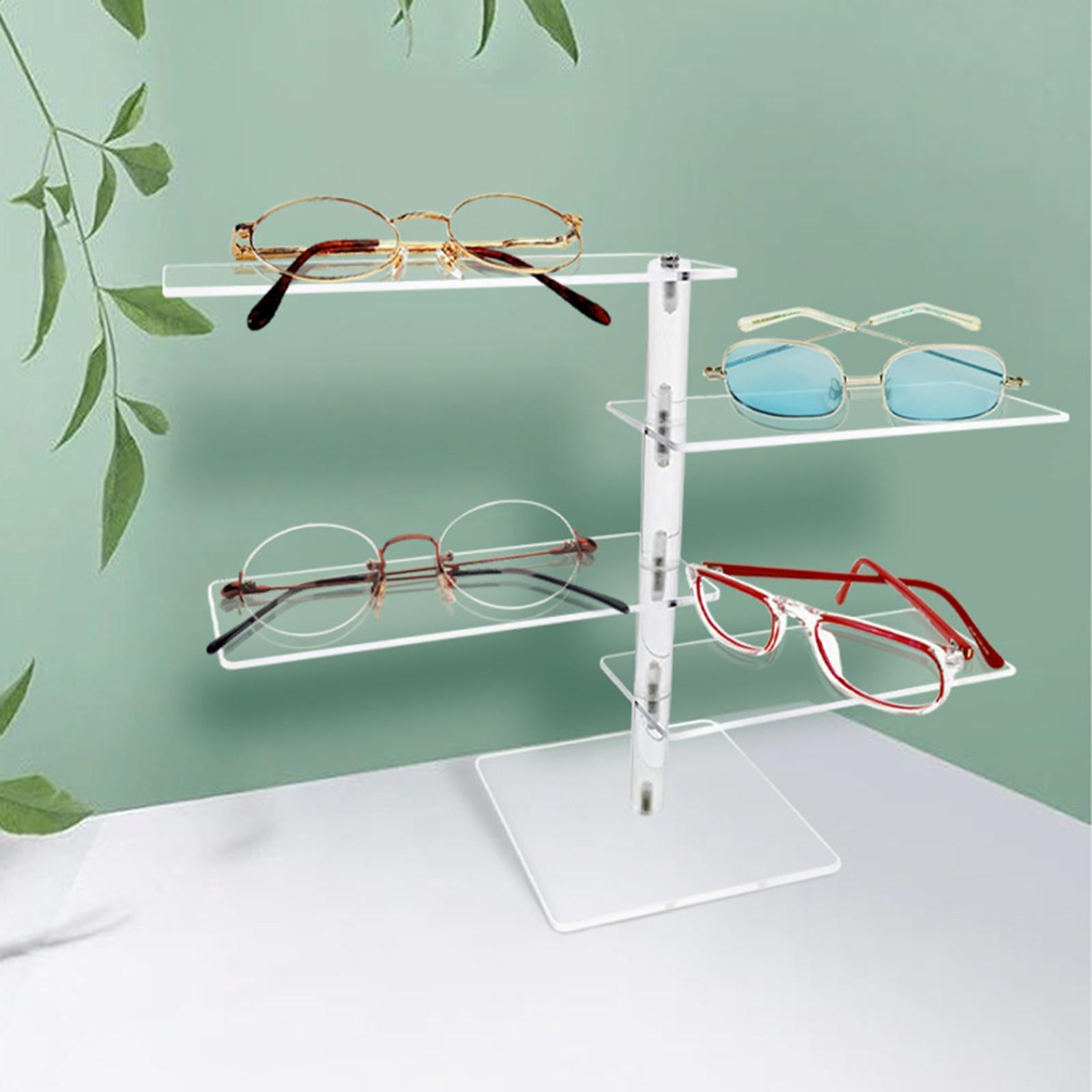 4 Layer Showing Rack Storage Shelf Sunglass Holder for Dresser Showcase Shop