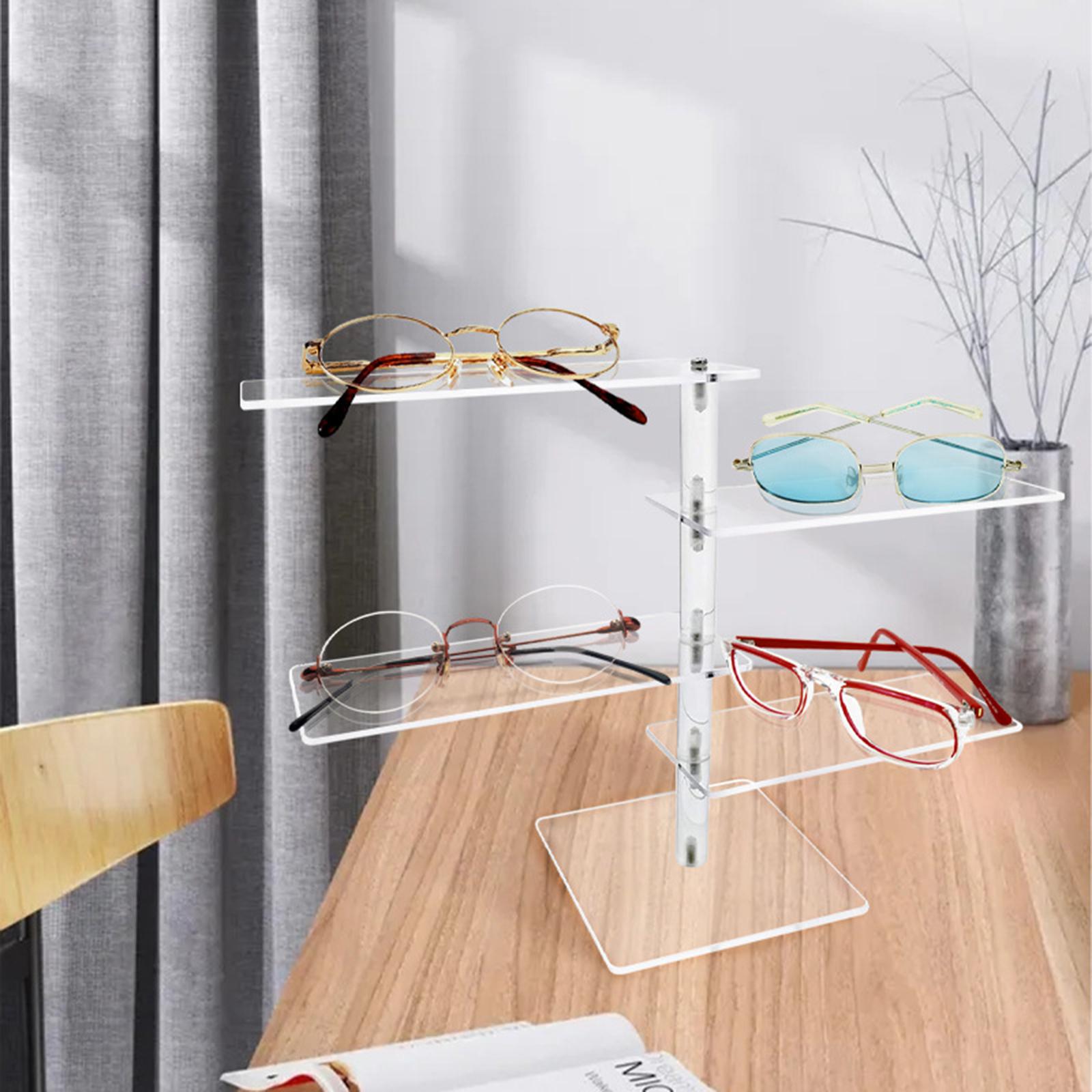 4 Layer Showing Rack Storage Shelf Sunglass Holder for Dresser Showcase Shop