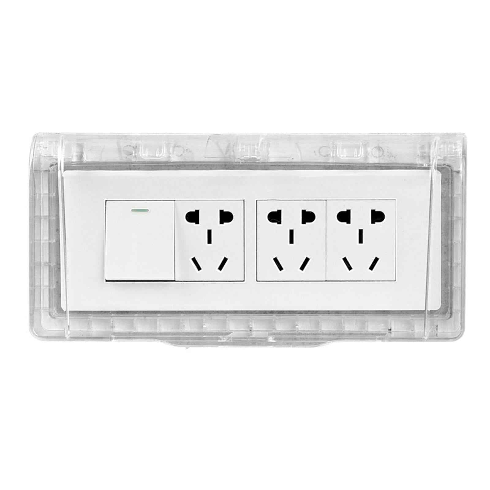 Waterproof Switch Plug Outlet Cover Washroom Protection Receptacle Protector Clear