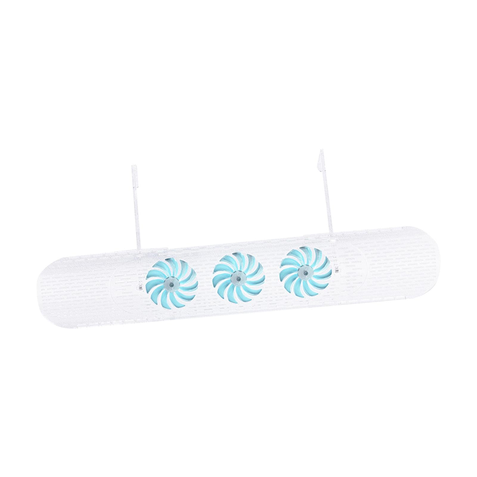 Retractable Air Conditioner Air Deflector Air Diverter Cover for Home Office Blue Fan Clear