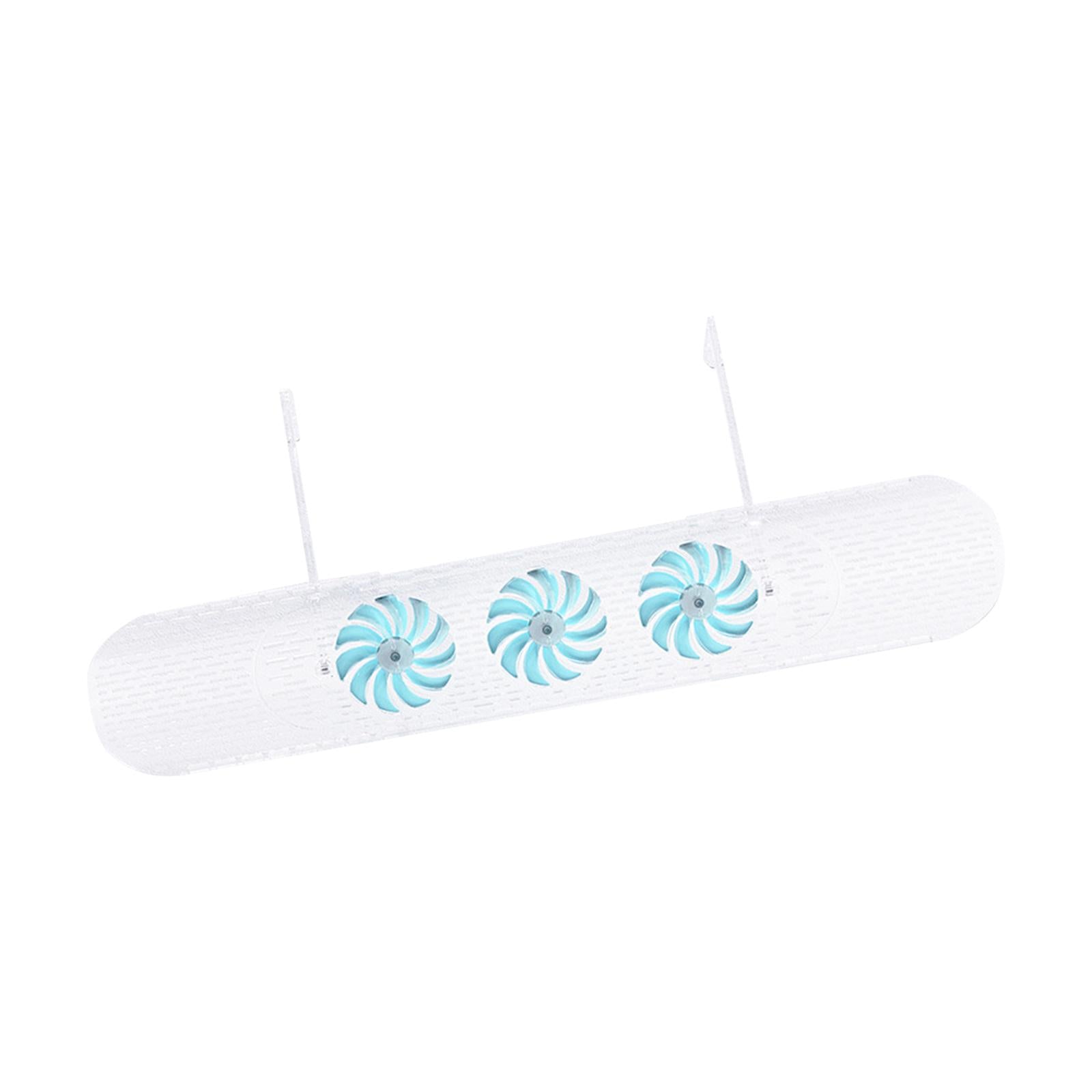 Retractable Air Conditioner Air Deflector Air Diverter Cover for Home Office Blue Fan Clear
