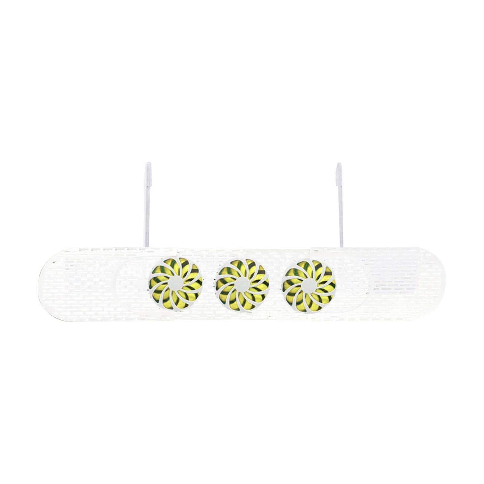 Retractable Air Conditioner Air Deflector Air Diverter Cover for Home Office Orange Fan White