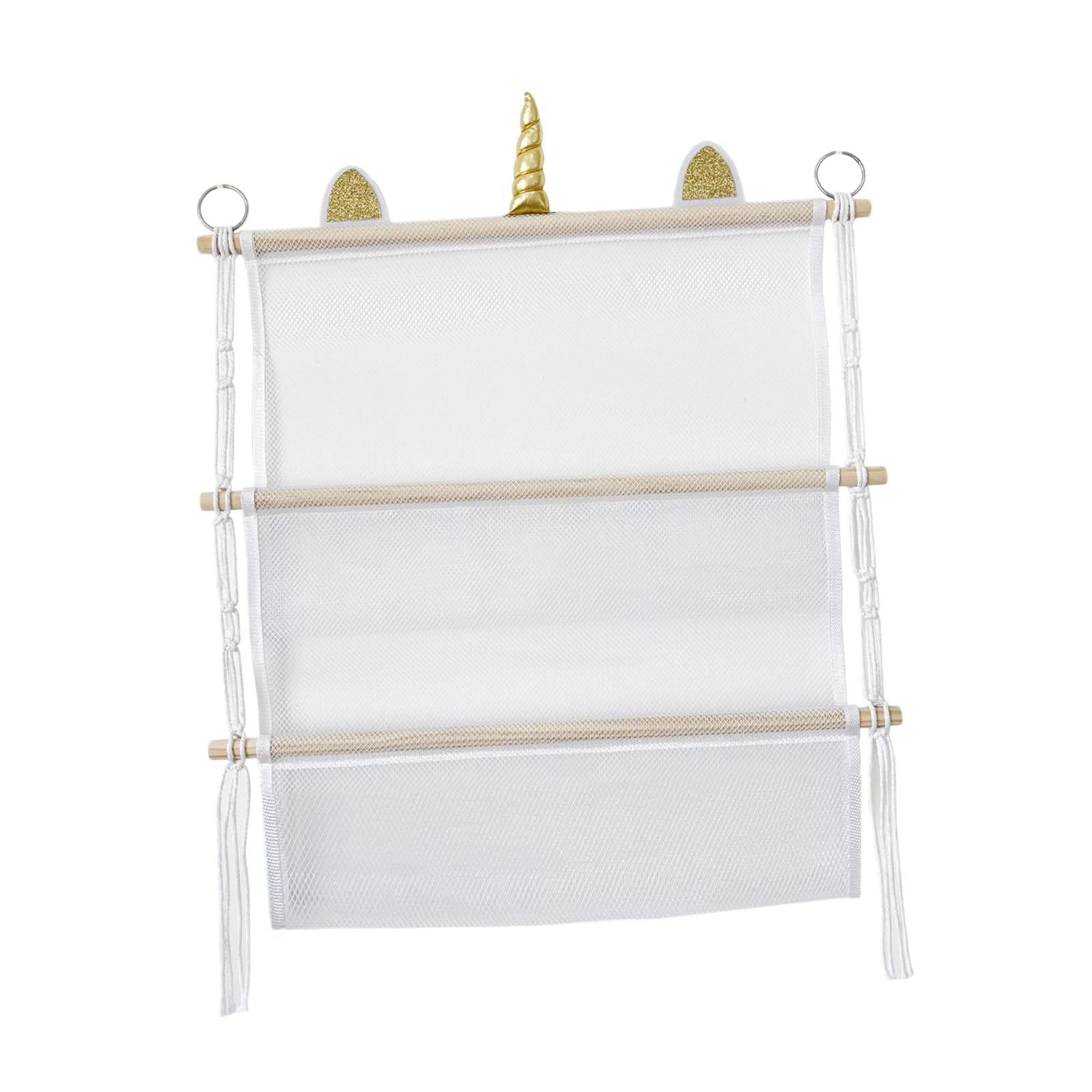 Stuffed Animal Net Hammock Two Layers Decor Hanging Storage for Home Bedroom