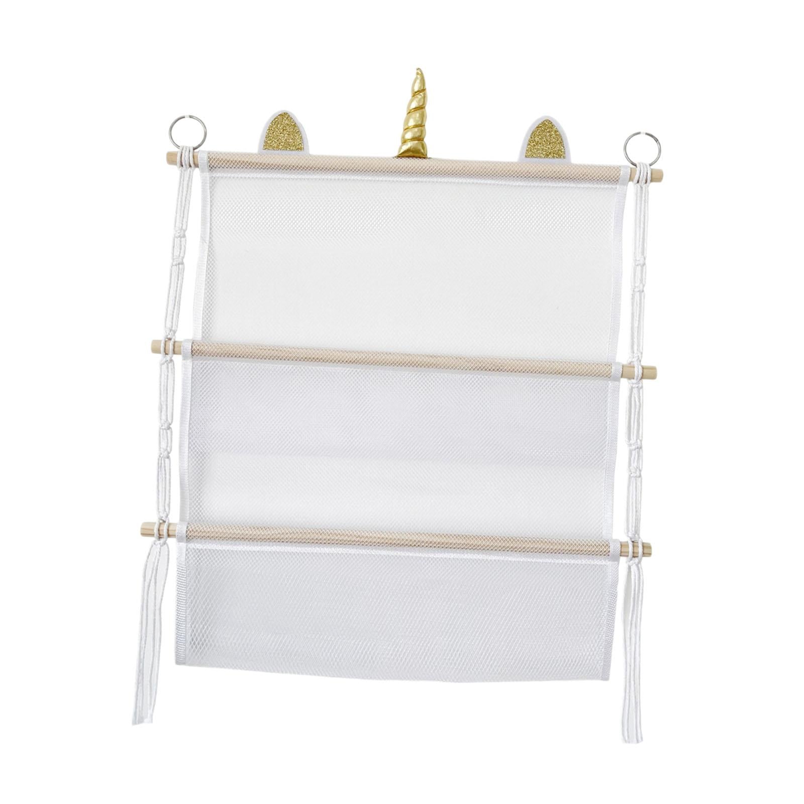Stuffed Animal Net Hammock Two Layers Decor Hanging Storage for Home Bedroom