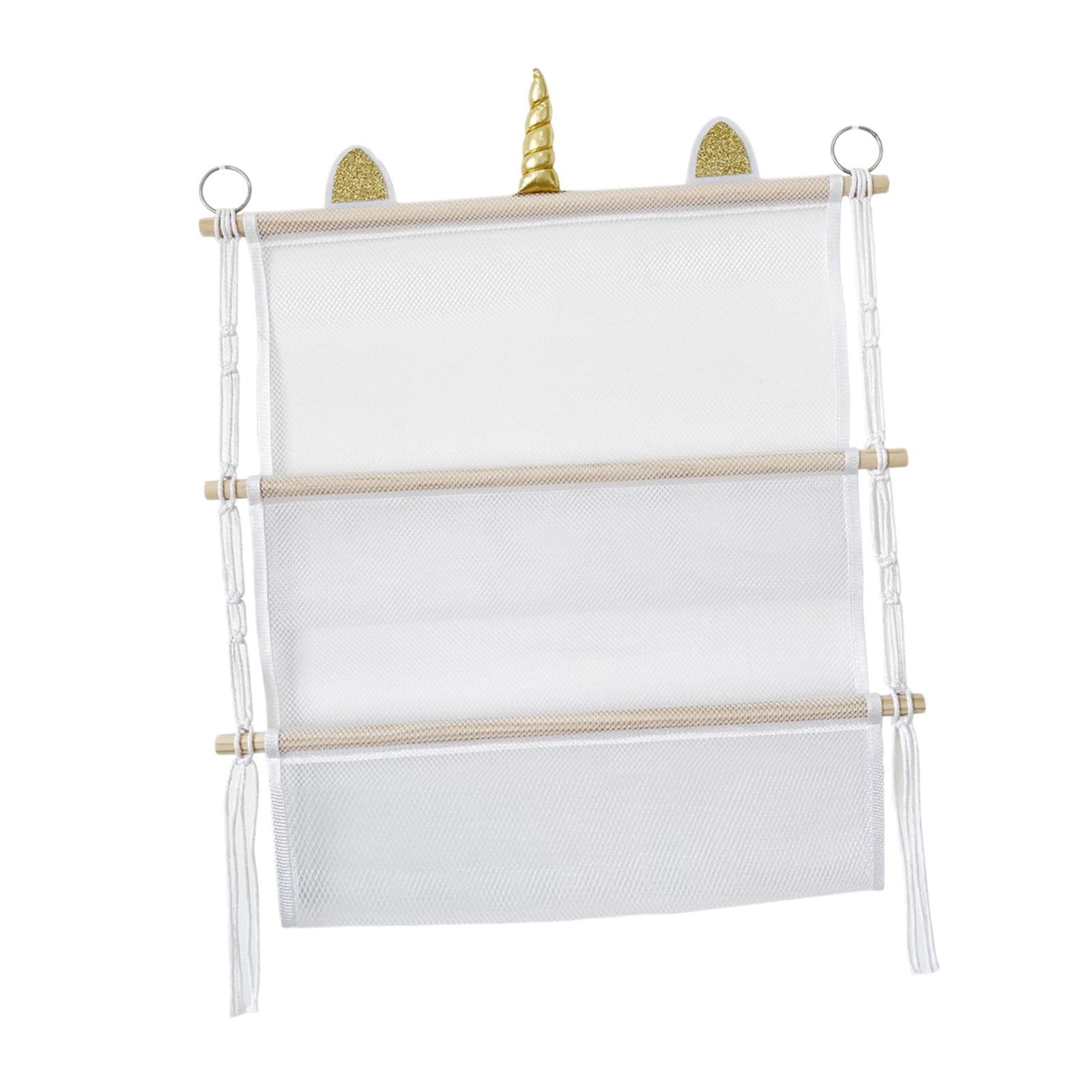 Stuffed Animal Net Hammock Two Layers Decor Hanging Storage for Home Bedroom