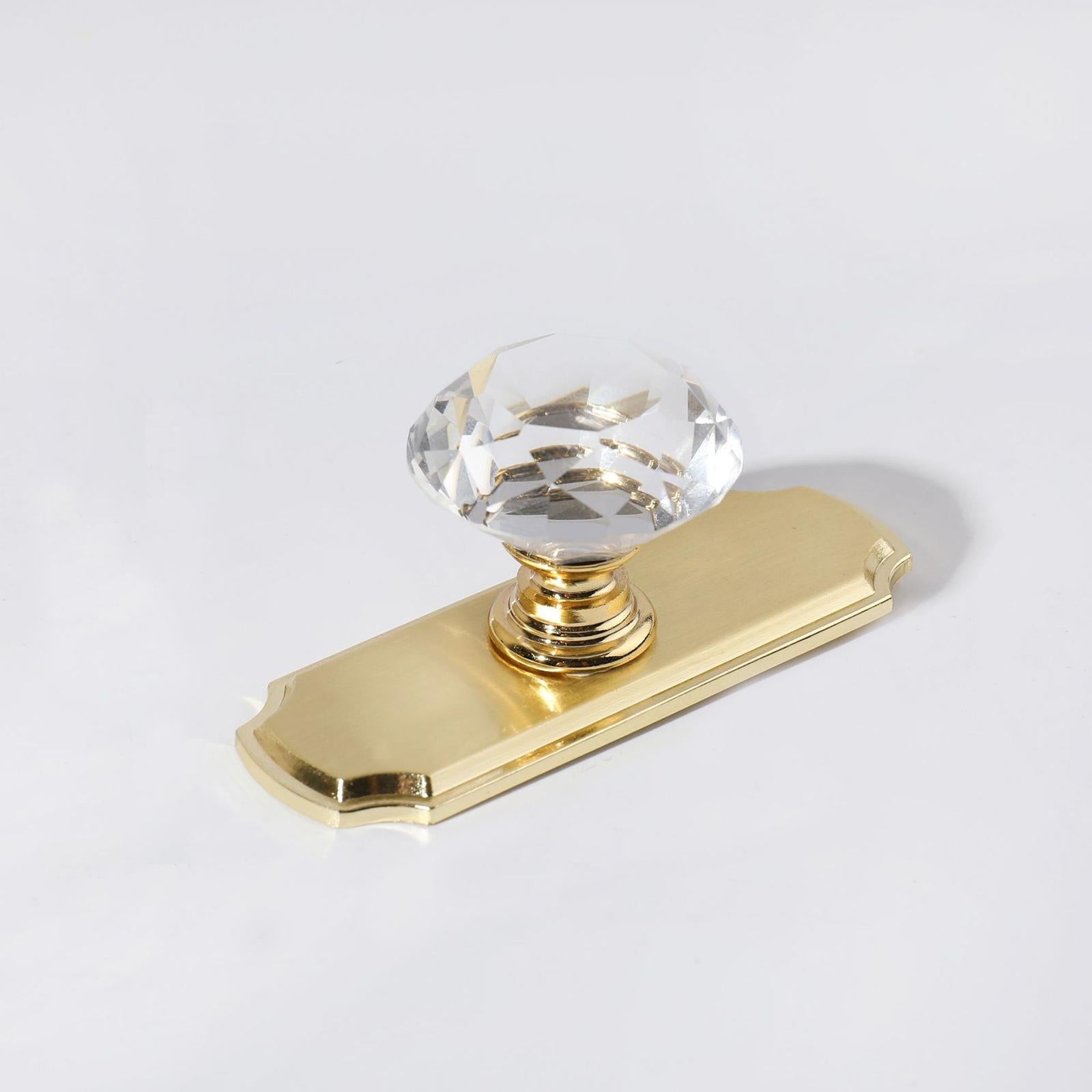 Cabinet Handle Rhinestone Bedside Table Handle for Bookcase Cupboard Dresser Gold