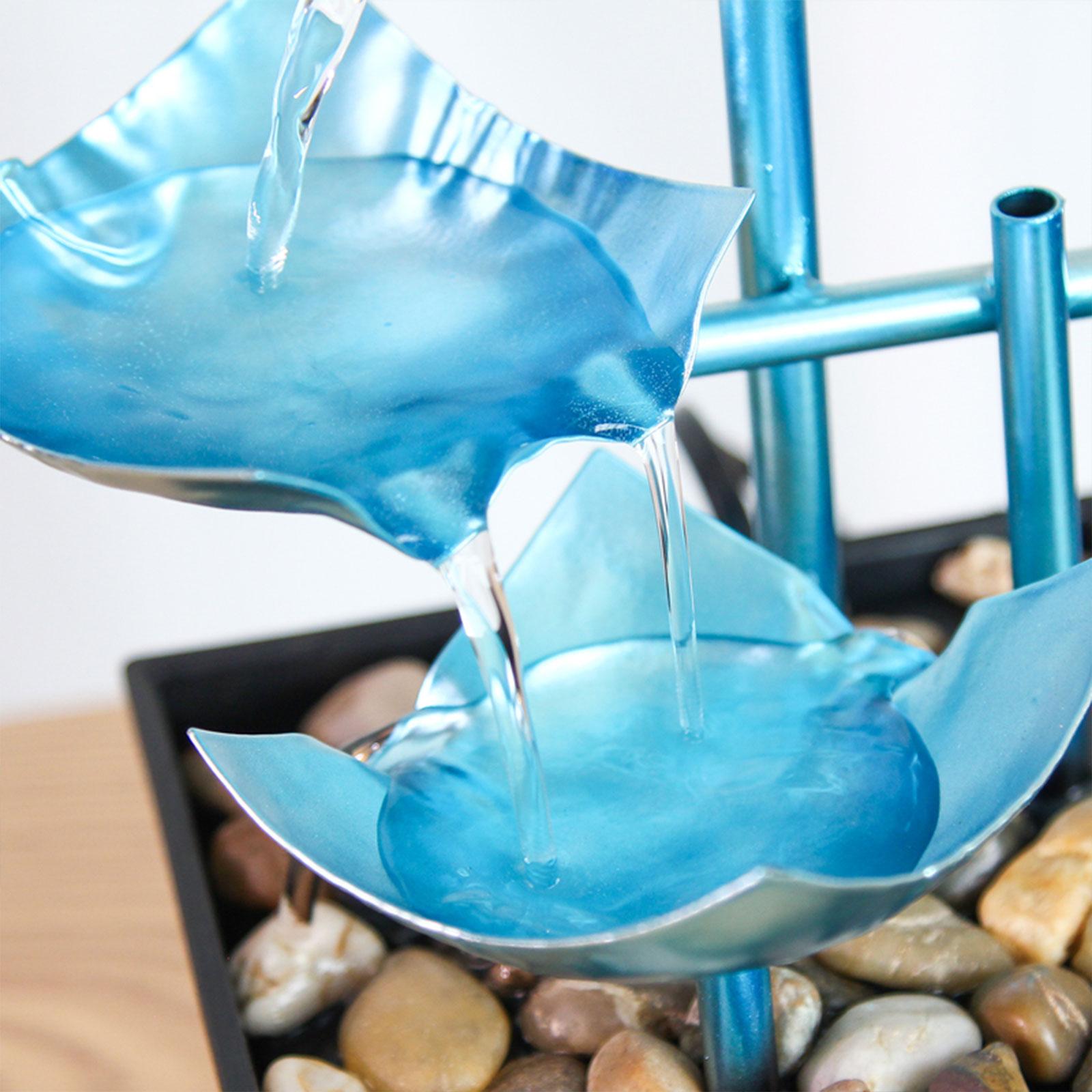 Indoor Desk Waterfall Indoor Living Room Tabletop Water Fountain with Lights