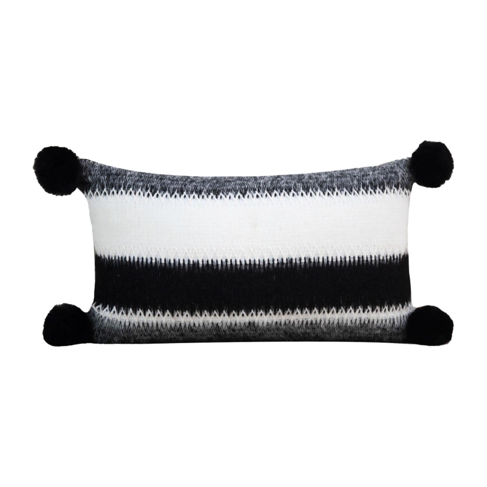 Striped Long Pillowcase Rectangle Modern Pillow Cover for Couch Bedroom Sofa