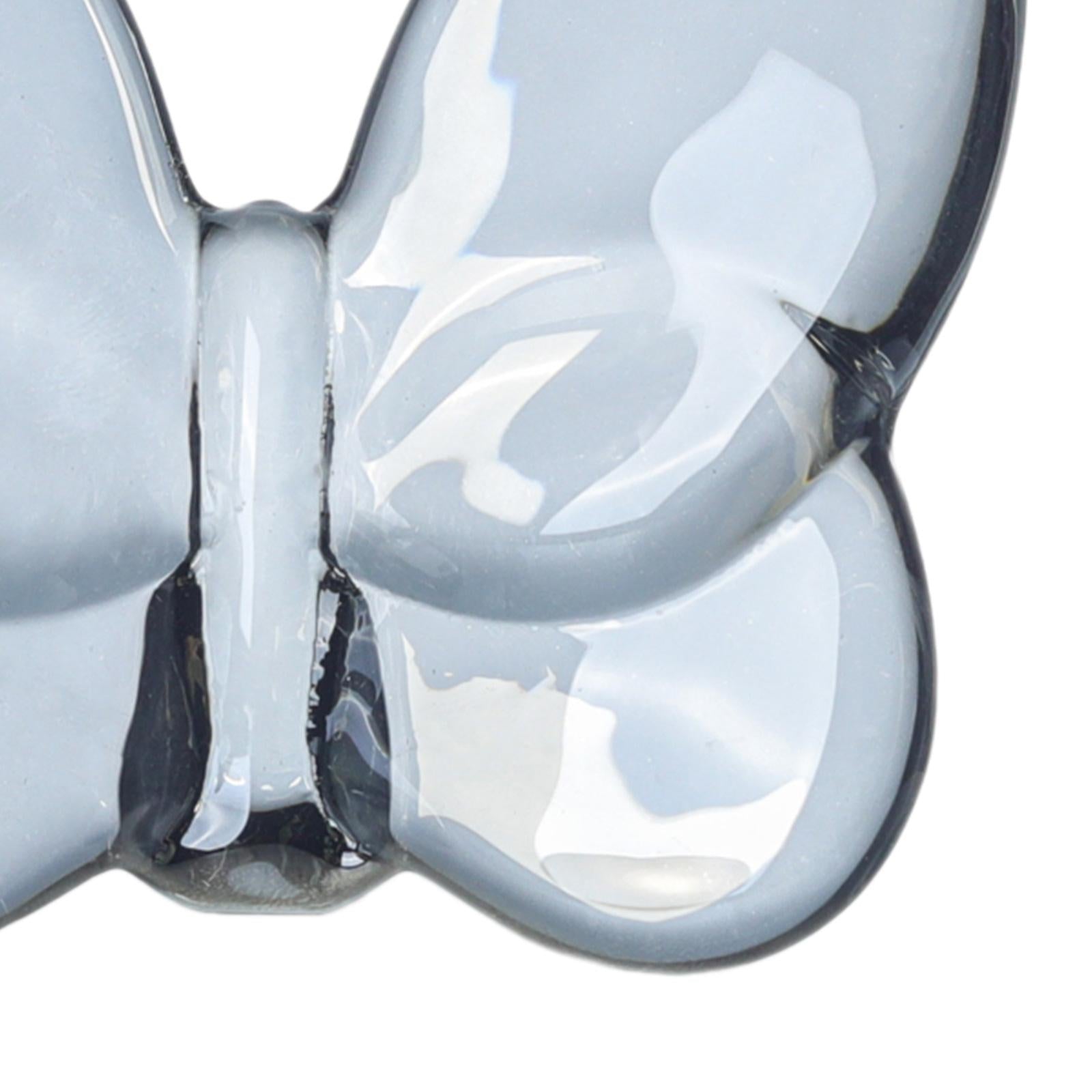 Crystal Butterfly Figurine Flying Butterfly Figurine for Living Room Bedroom big gray
