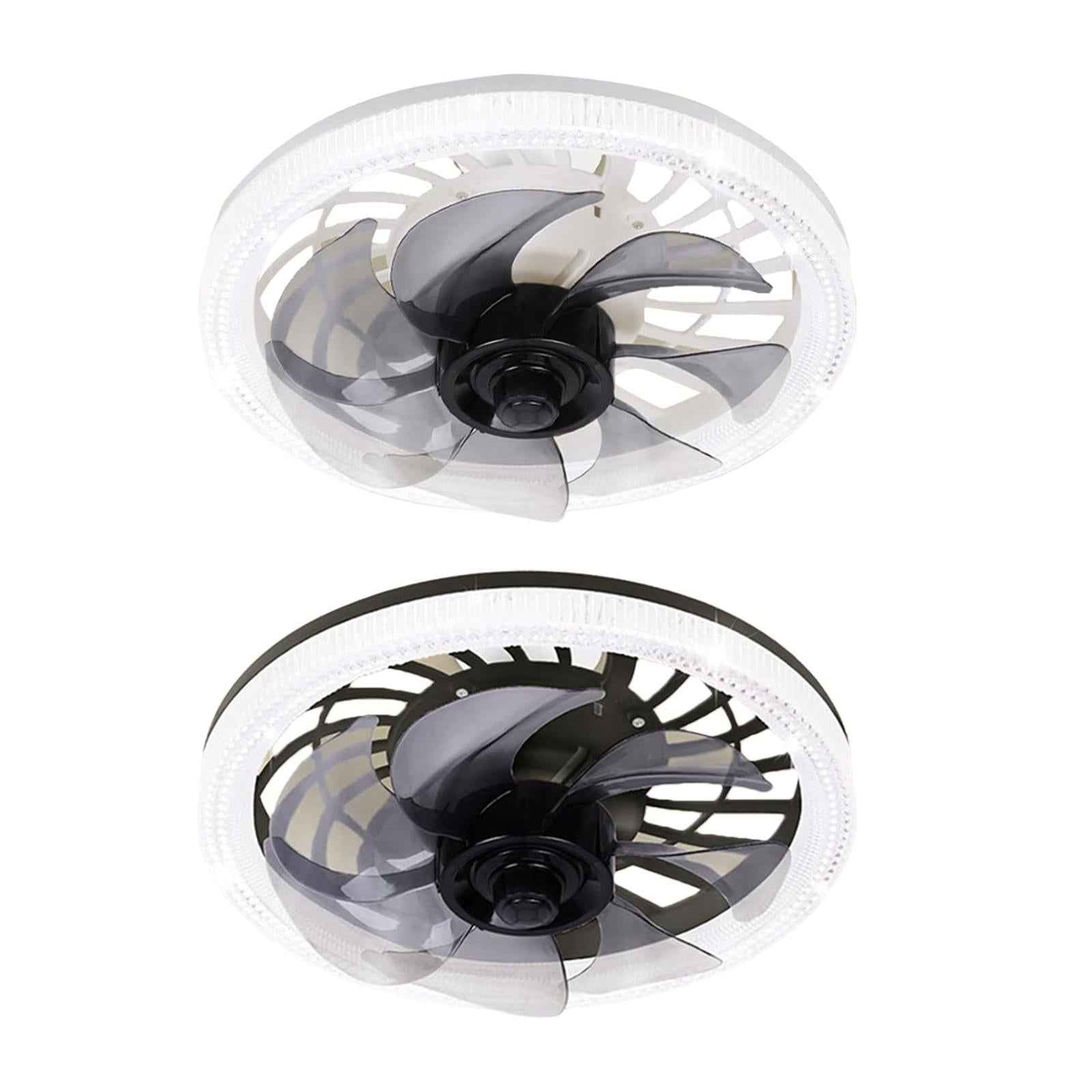 Ceiling Fan with Light Mute with Remote Fan Lamp for Office Home Dining Room White