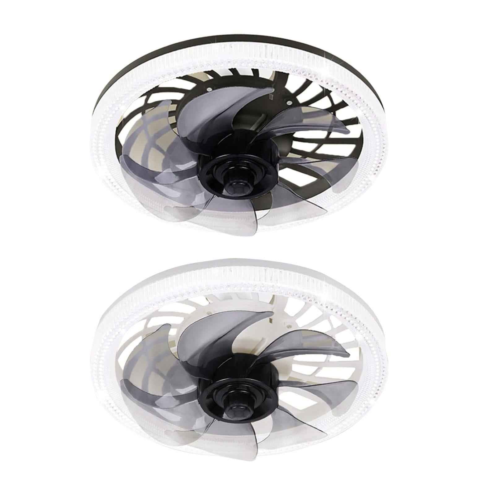 Ceiling Fan with Light Mute with Remote Fan Lamp for Office Home Dining Room White