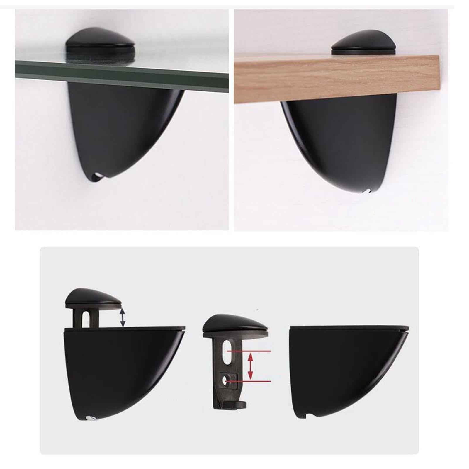 Wood Glass Shelf Bracket Glass Shelf Holder Support for Living Room Entrance S