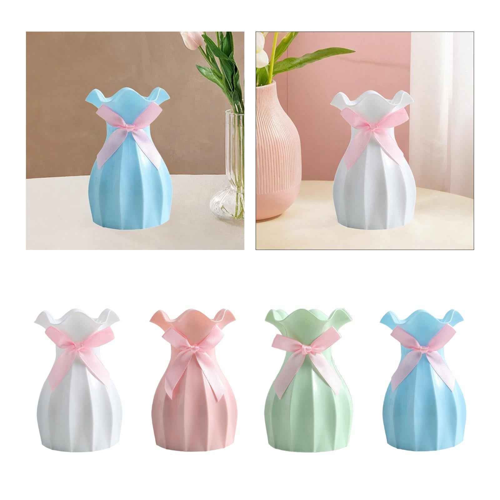 Minimalist Vase Decorative European Style Vase for Bedroom Shelf Living Room white