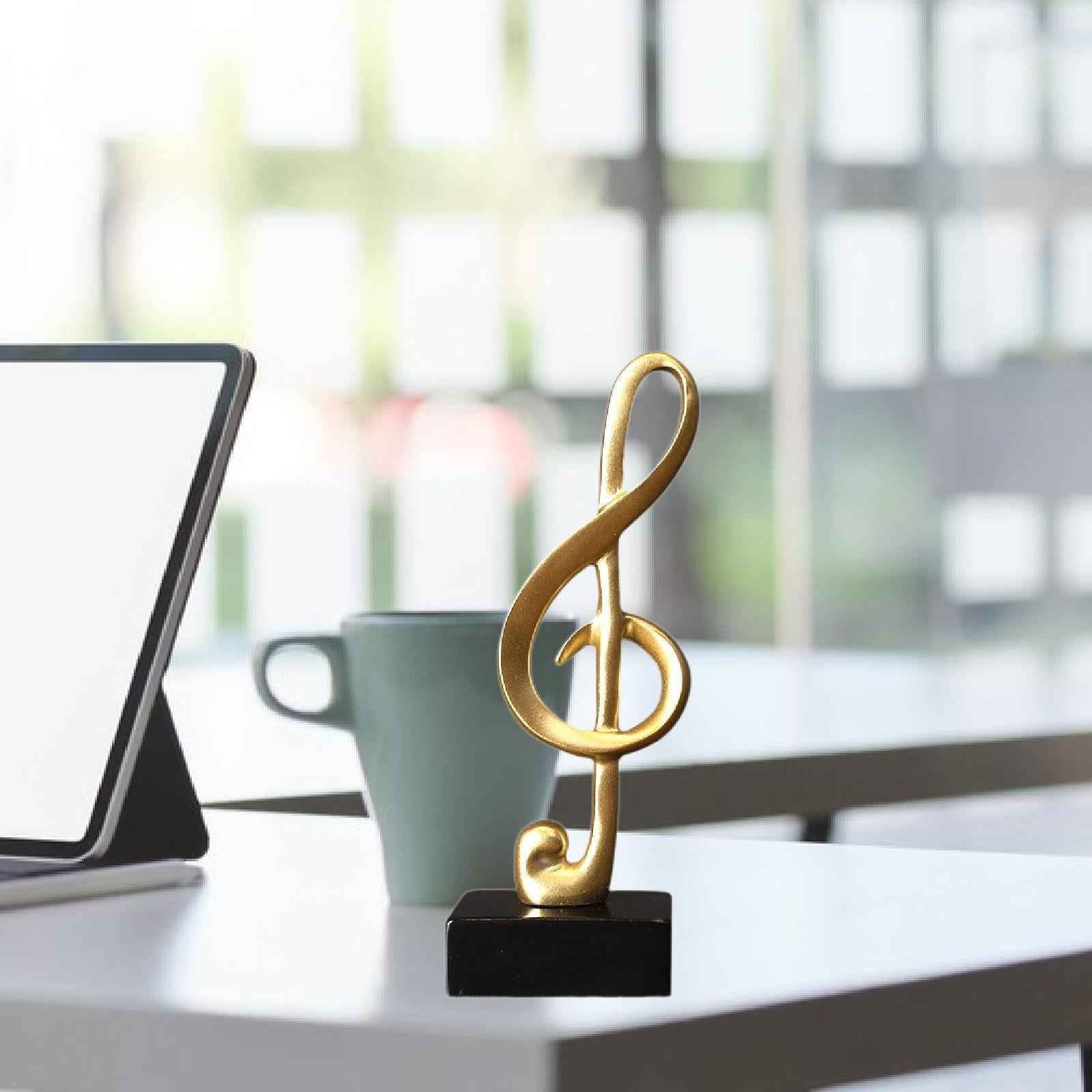 Music Note Sculpture Table Centerpiece Creative for Bookshelf Desk Fireplace Style A
