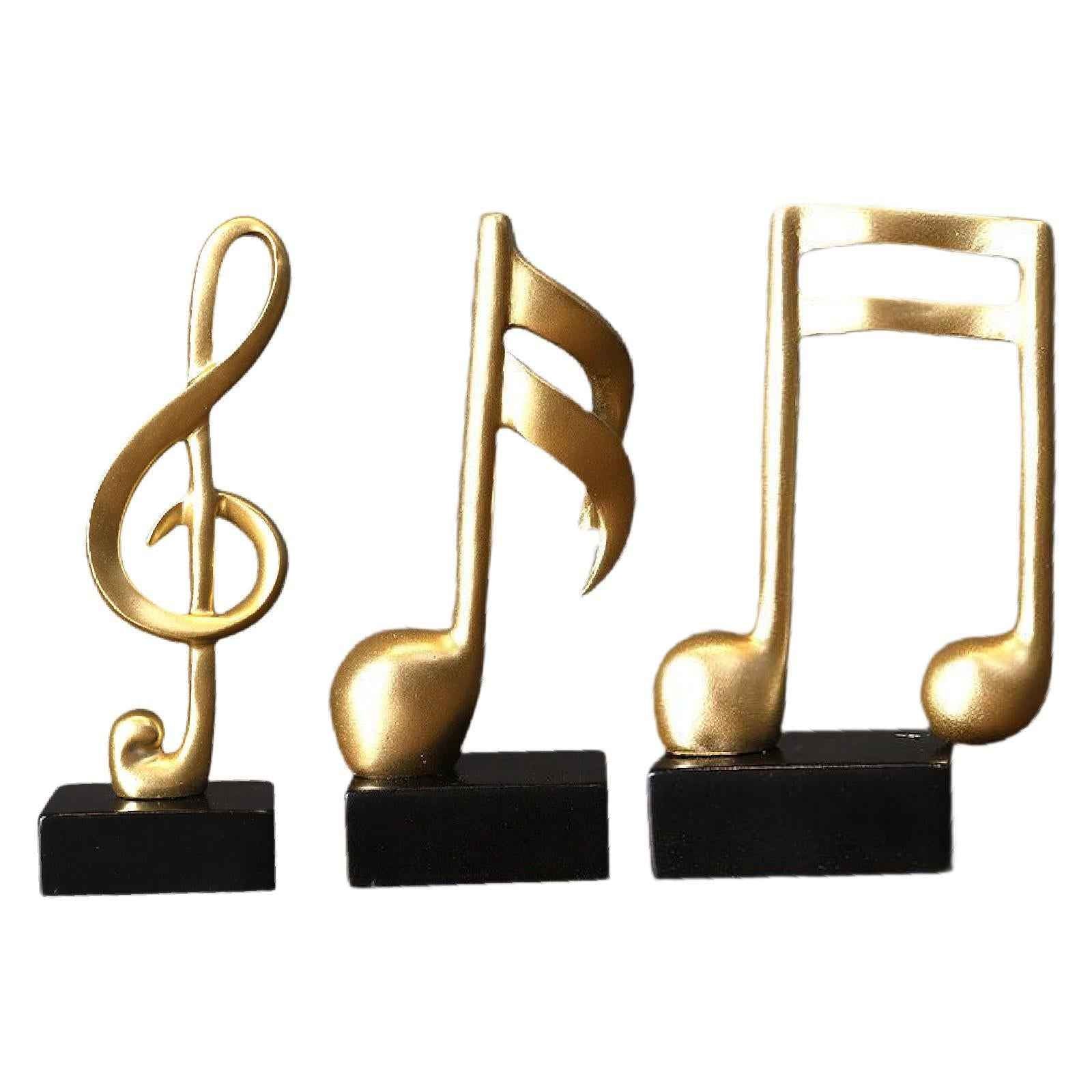 Music Note Sculpture Table Centerpiece Creative for Bookshelf Desk Fireplace Style A