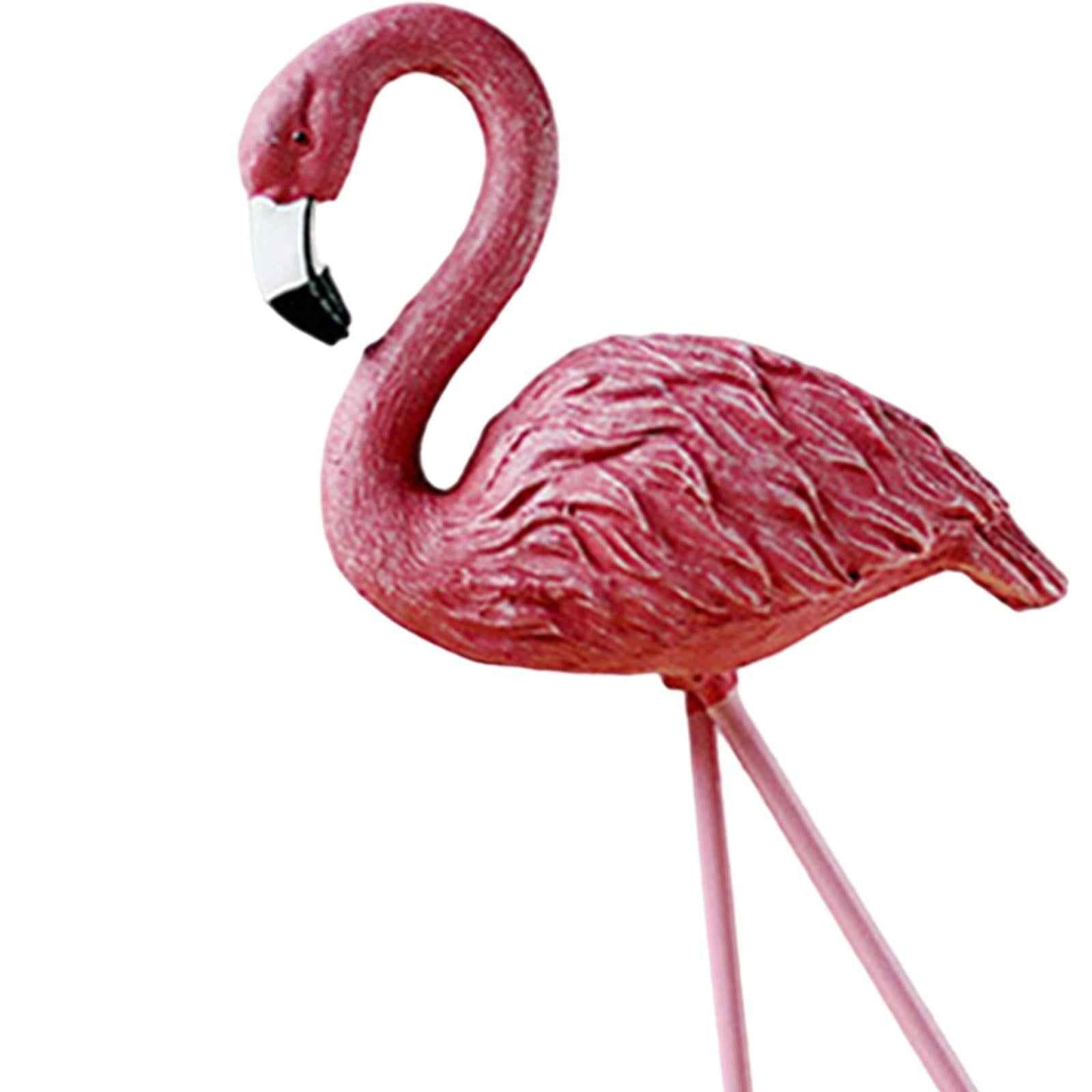 Flamingo Statue Figure Ornament Resin Figurines for Living Room Cafe Wedding Lift Foot