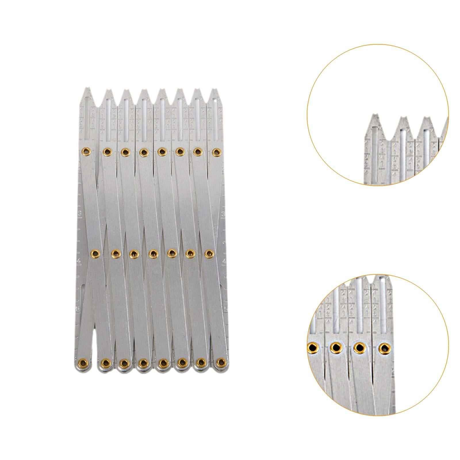 Expanding Sewing Gauge Button Guide for Window Curtain Pleats Button Marking