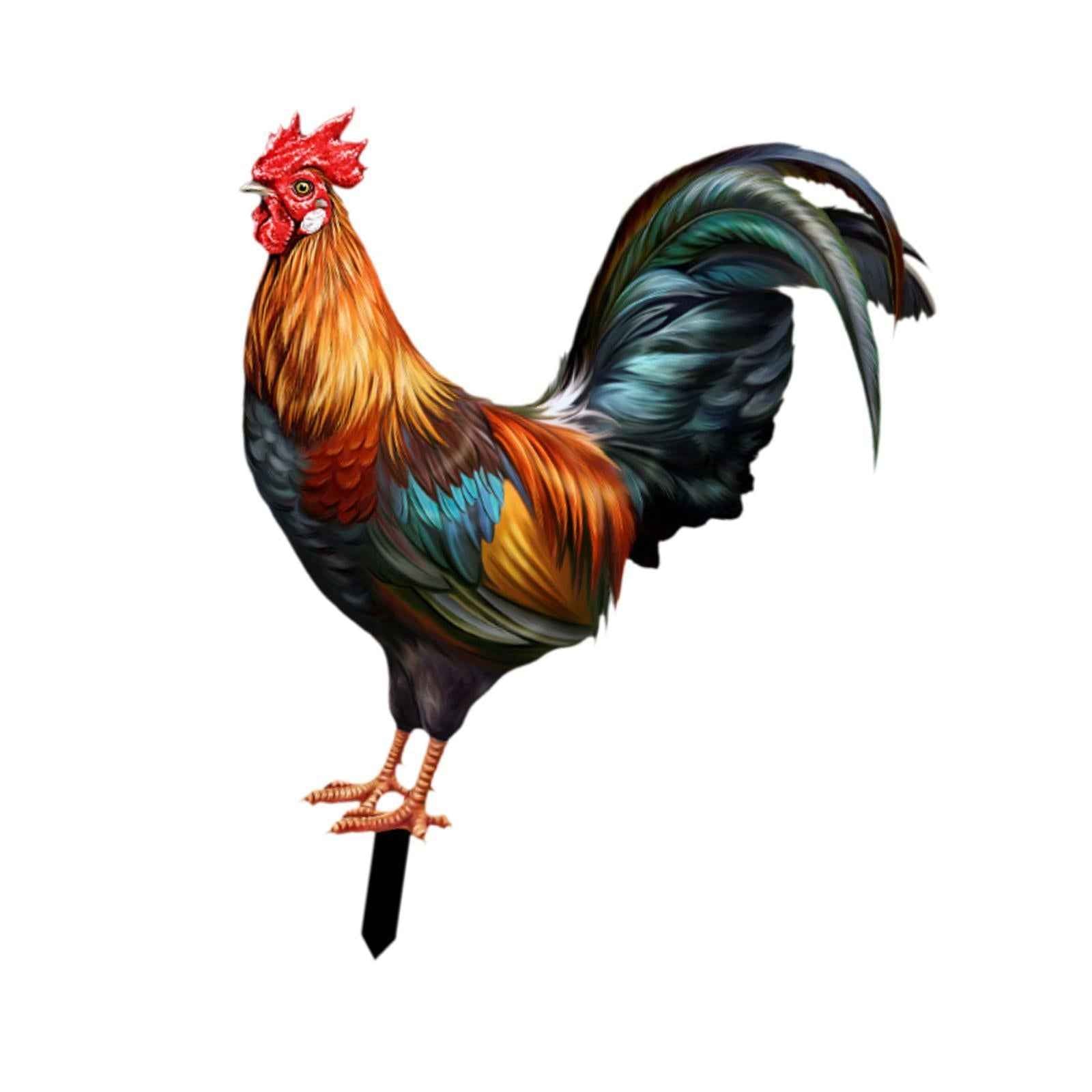 Decorative Garden Insert Hen Hen Animals Stakes for Pathway Farm Outdoor