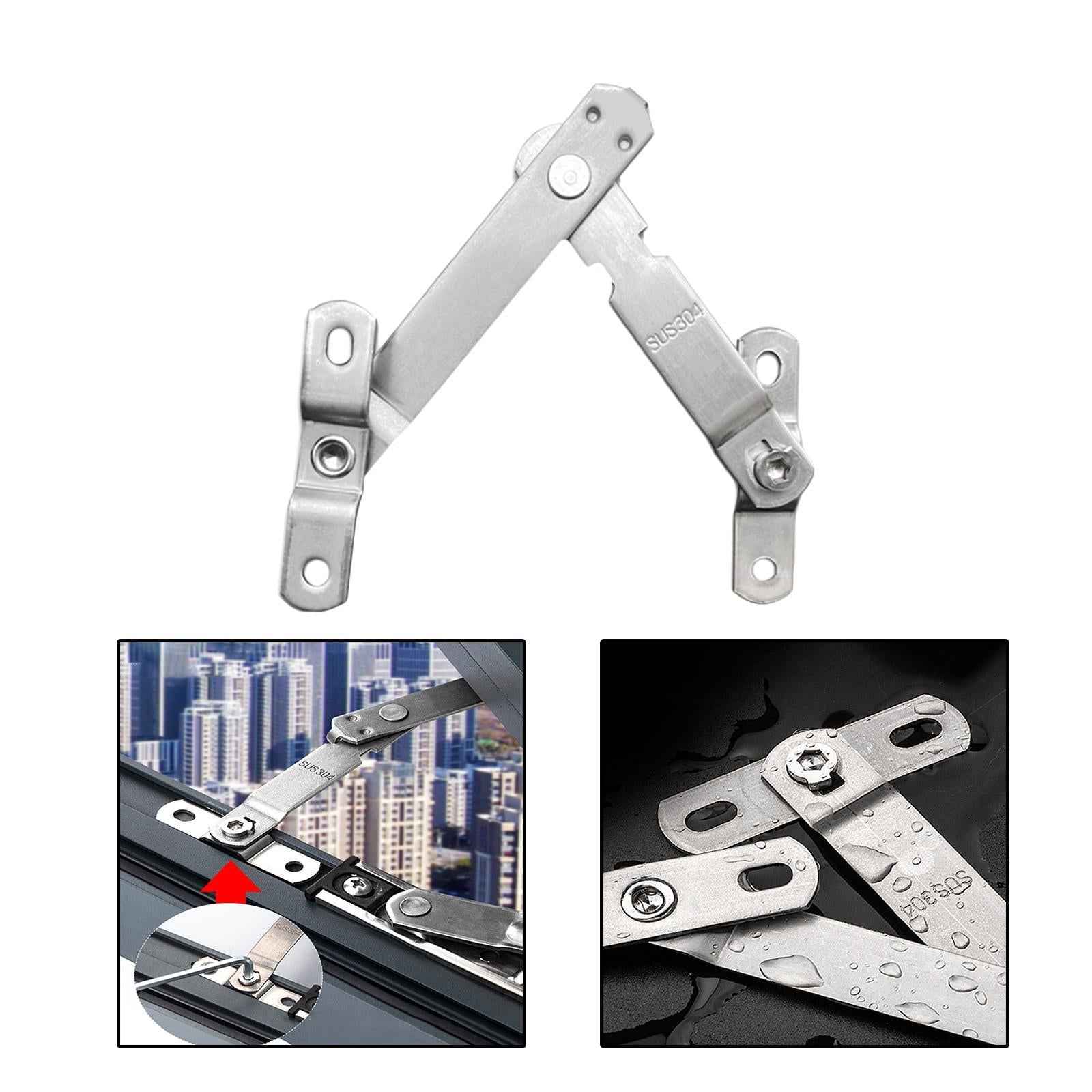Window Sash Lock Window Restrictor Patio Security Living Room Window Stopper 15.6cmx13mm