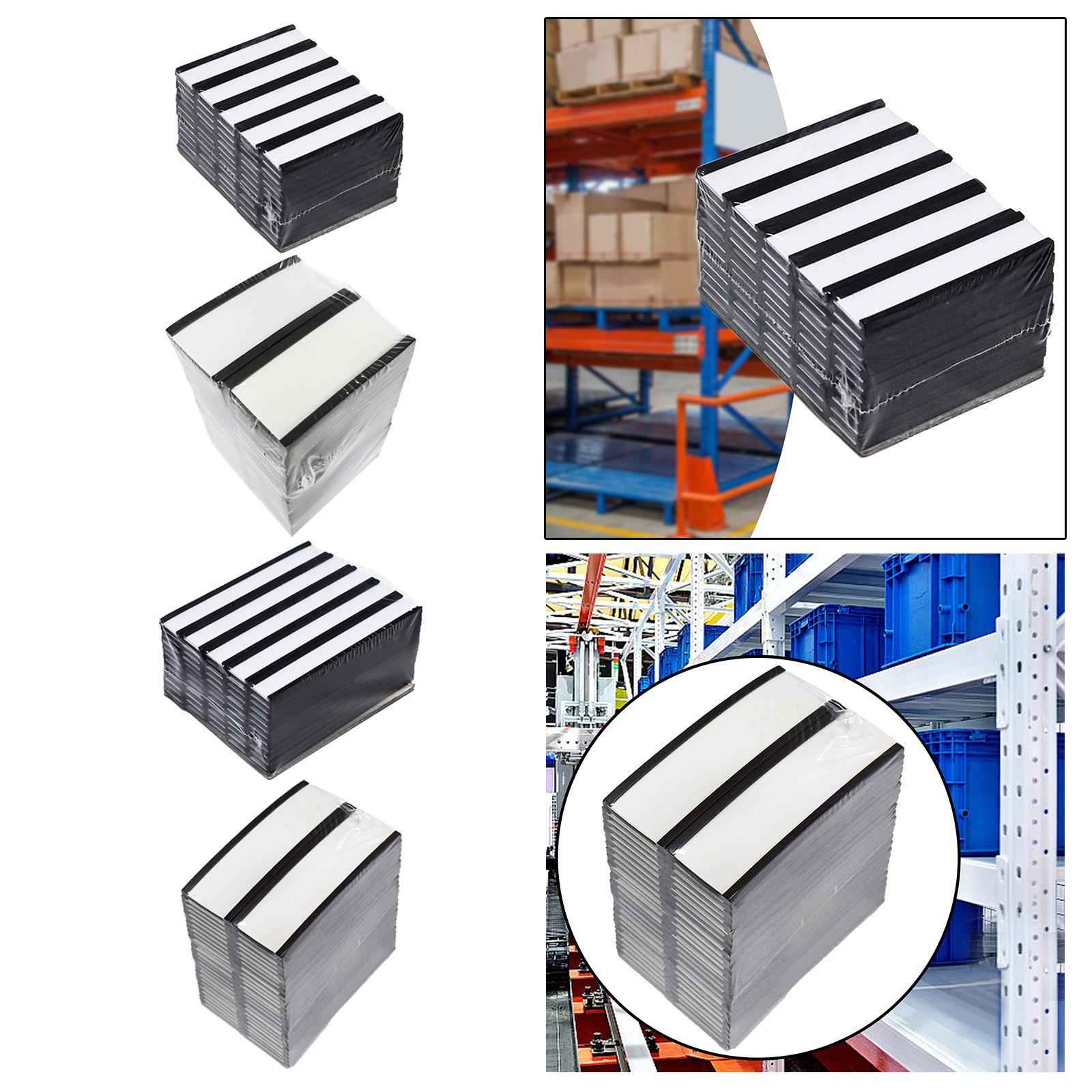 Magnetic Label Holders Workshop Data Cards Holder Garage Office Shelf Labels 5.08x1.27cm 60Pcs