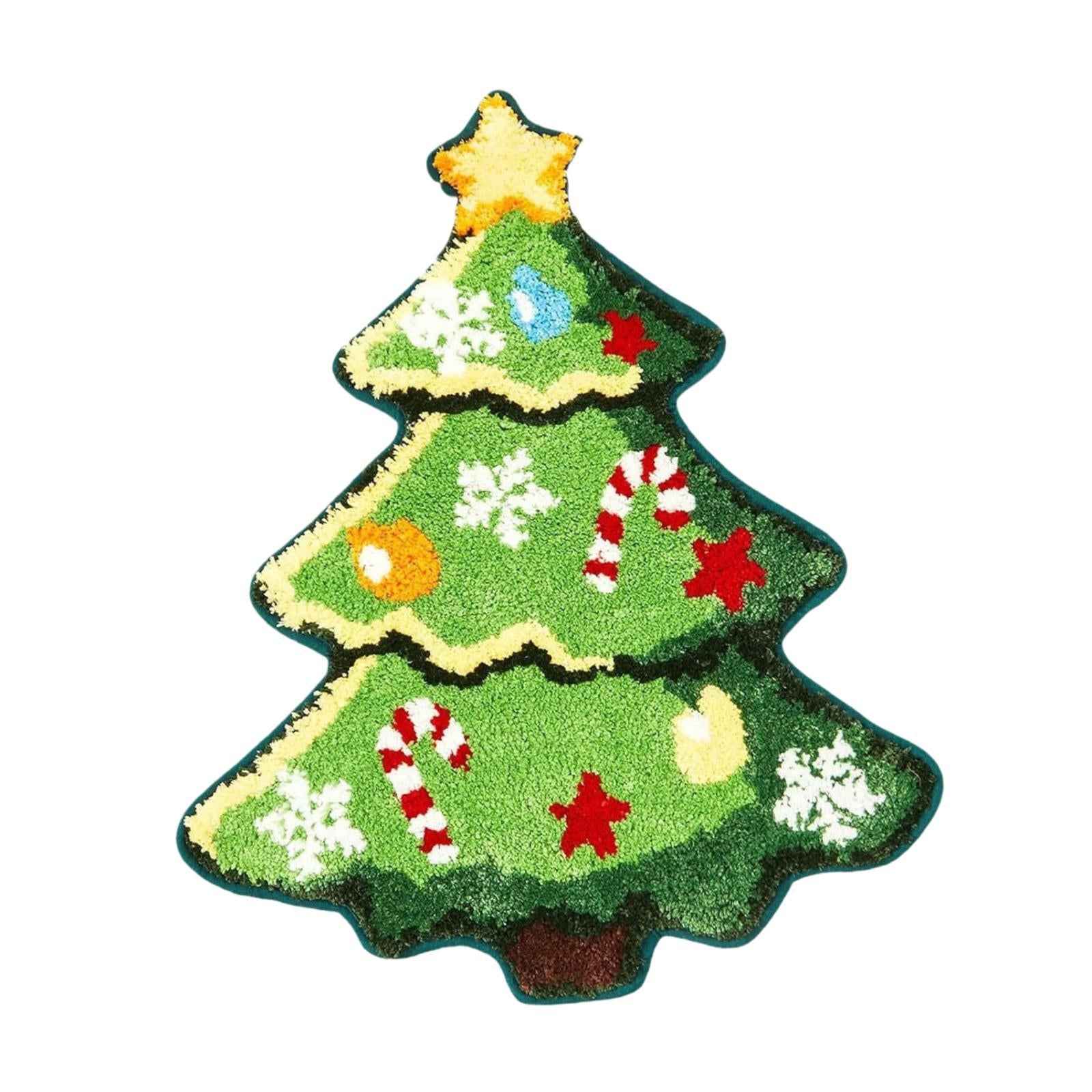 Christmas Rug Professional Nordic Gifts Decorations Comfortable Bathroom Rug with Star