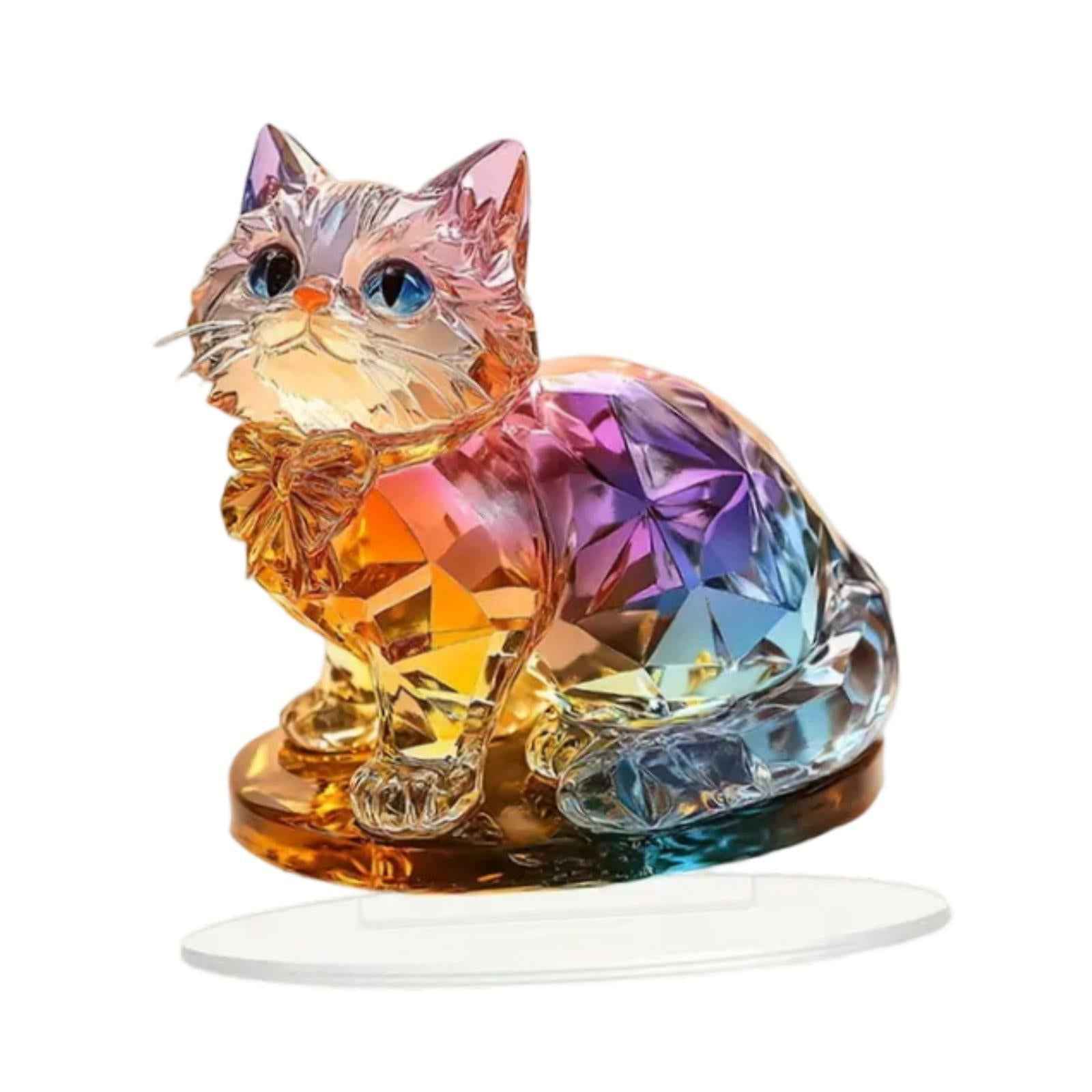 2D Acrylic Ornament Tabletop Ornament Animal Plague for Desk Bedroom Cabinet