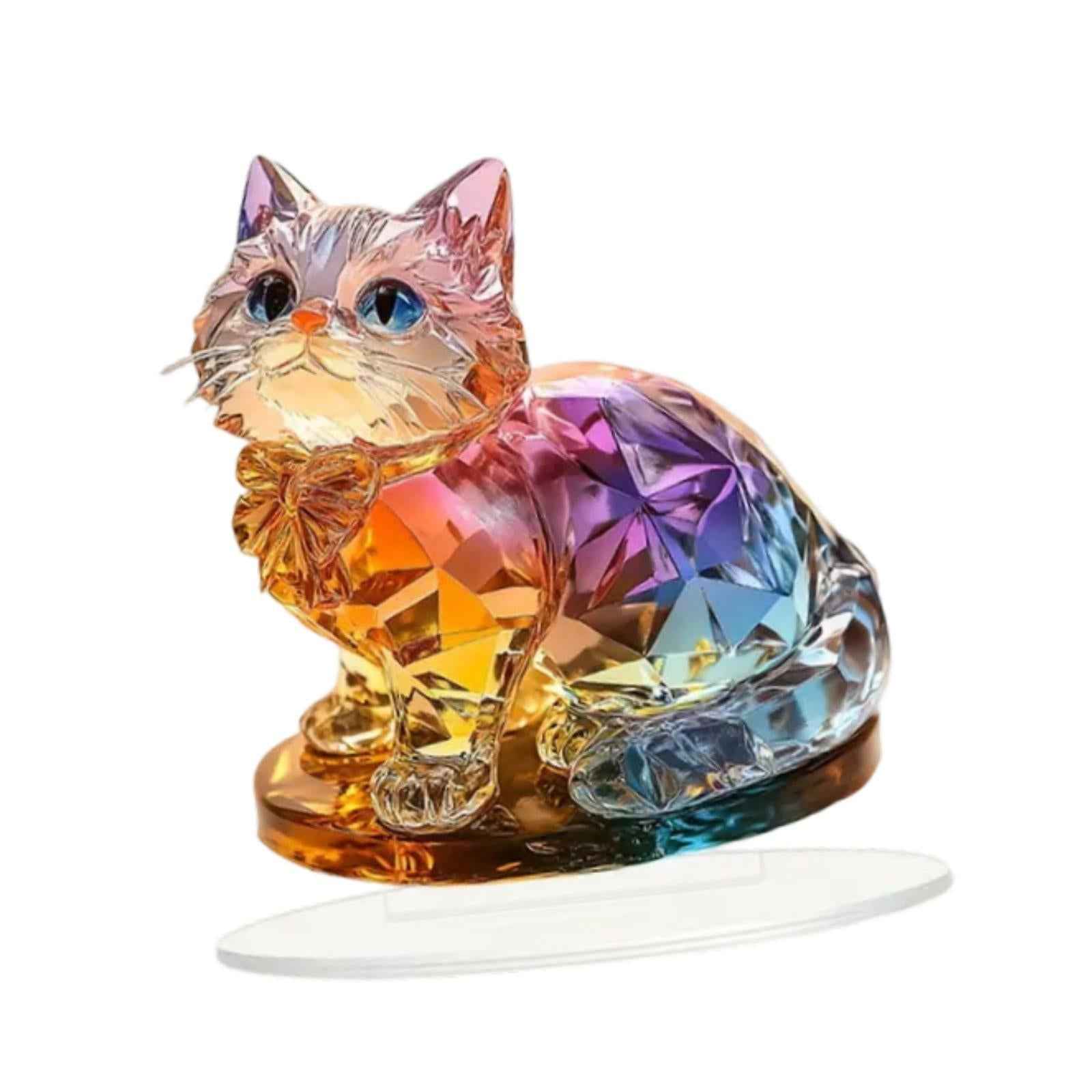 2D Acrylic Ornament Tabletop Ornament Animal Plague for Desk Bedroom Cabinet