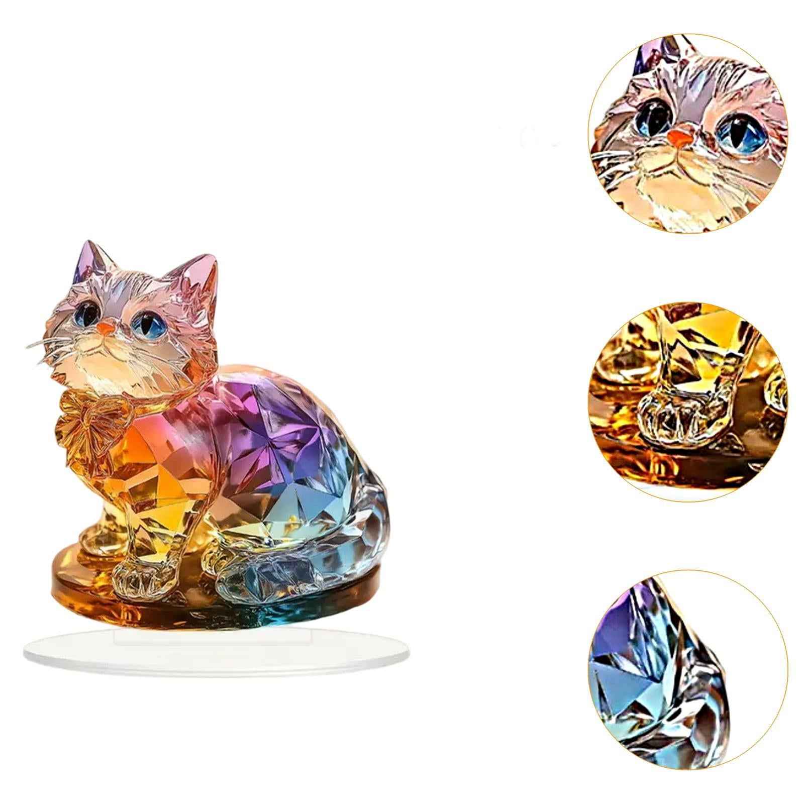 2D Acrylic Ornament Tabletop Ornament Animal Plague for Desk Bedroom Cabinet