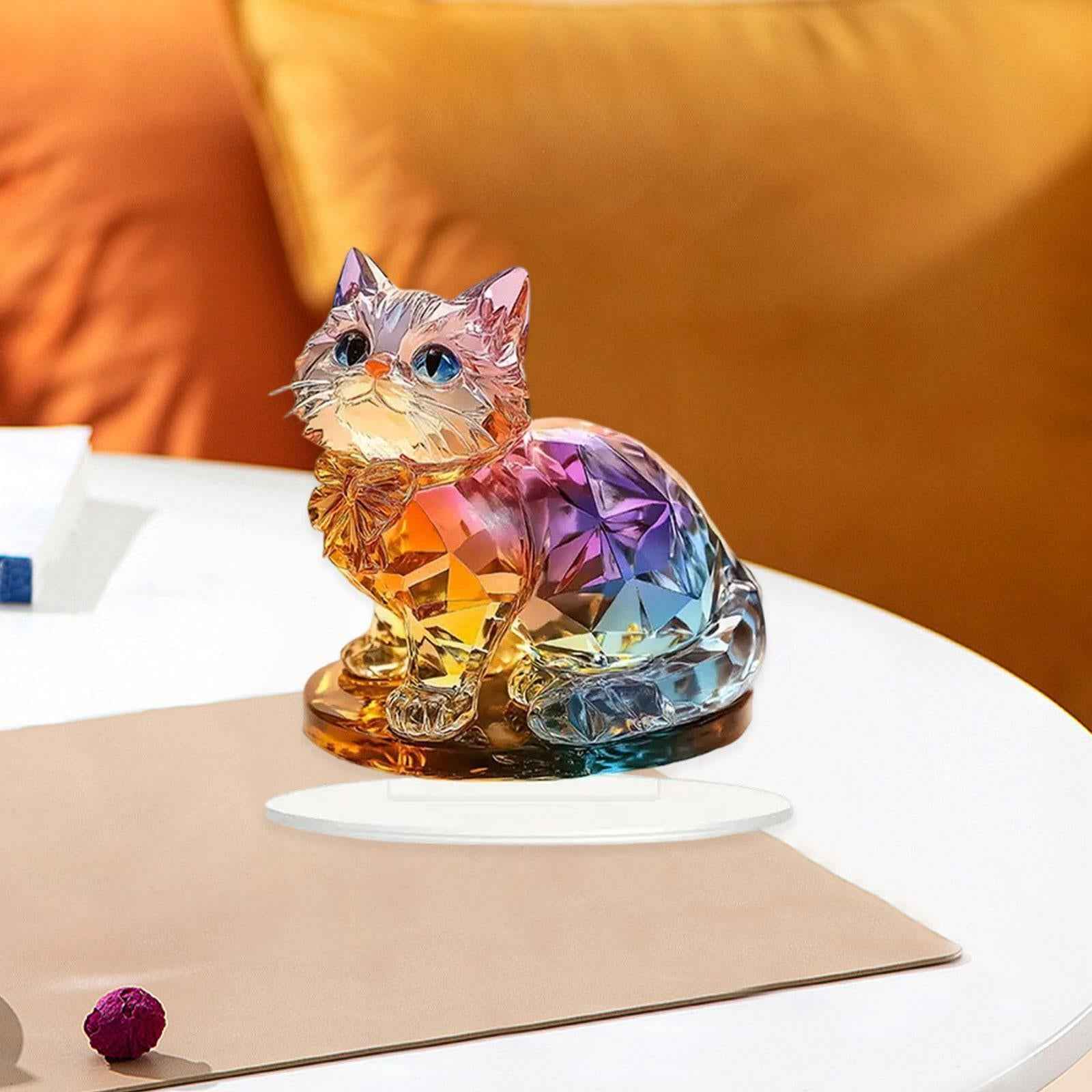 2D Acrylic Ornament Tabletop Ornament Animal Plague for Desk Bedroom Cabinet