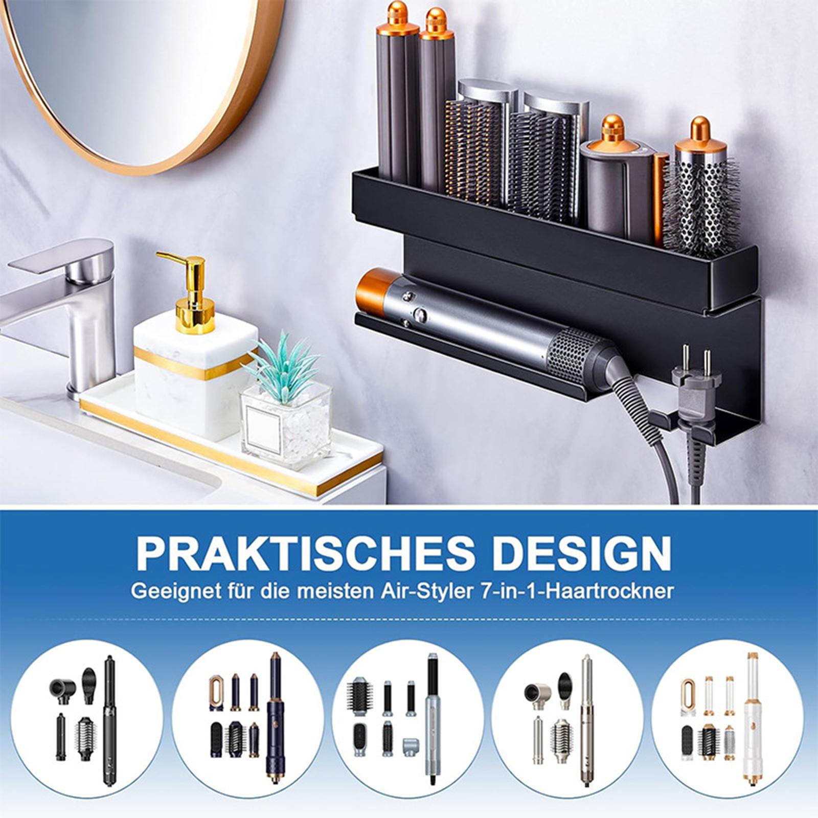 Hair Dryer Holder Multifunctional Cord Organizer for Hotel Bedroom Hairdryer